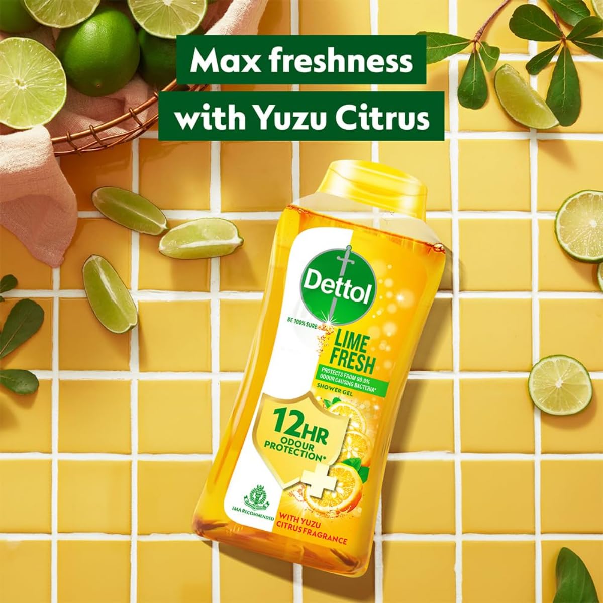 Dettol Body Wash and Shower Gel for Women and Men, (Icy Cool, Lime Fresh, Skincare) | 250ml Pack of 3