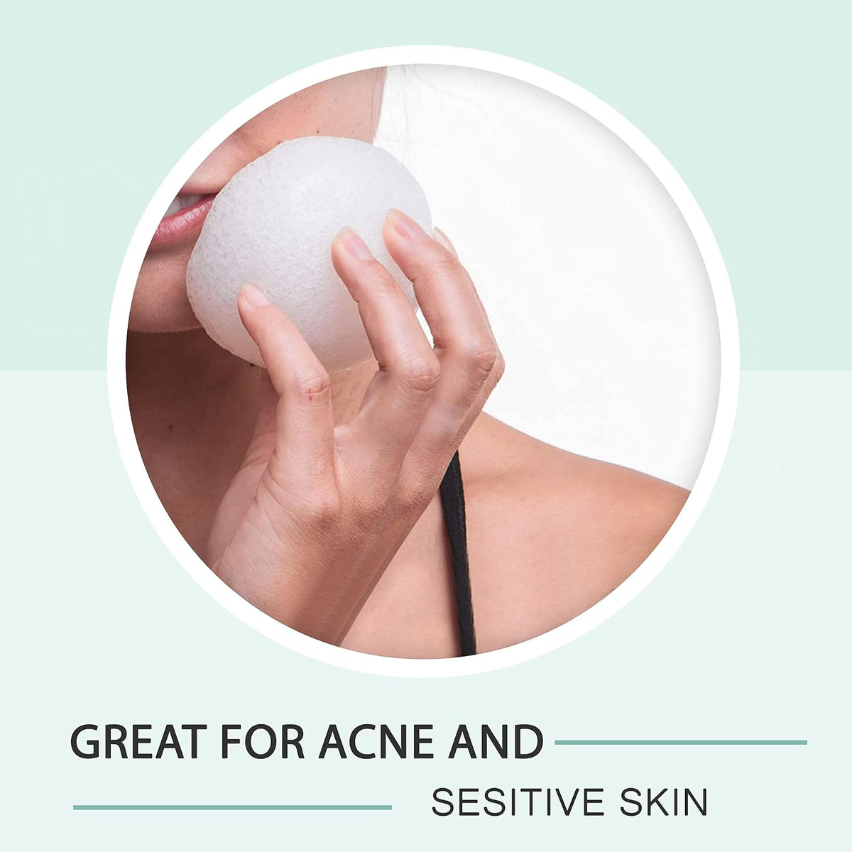 Konjac Sponge - Activated Charcoal - Facial Sponge