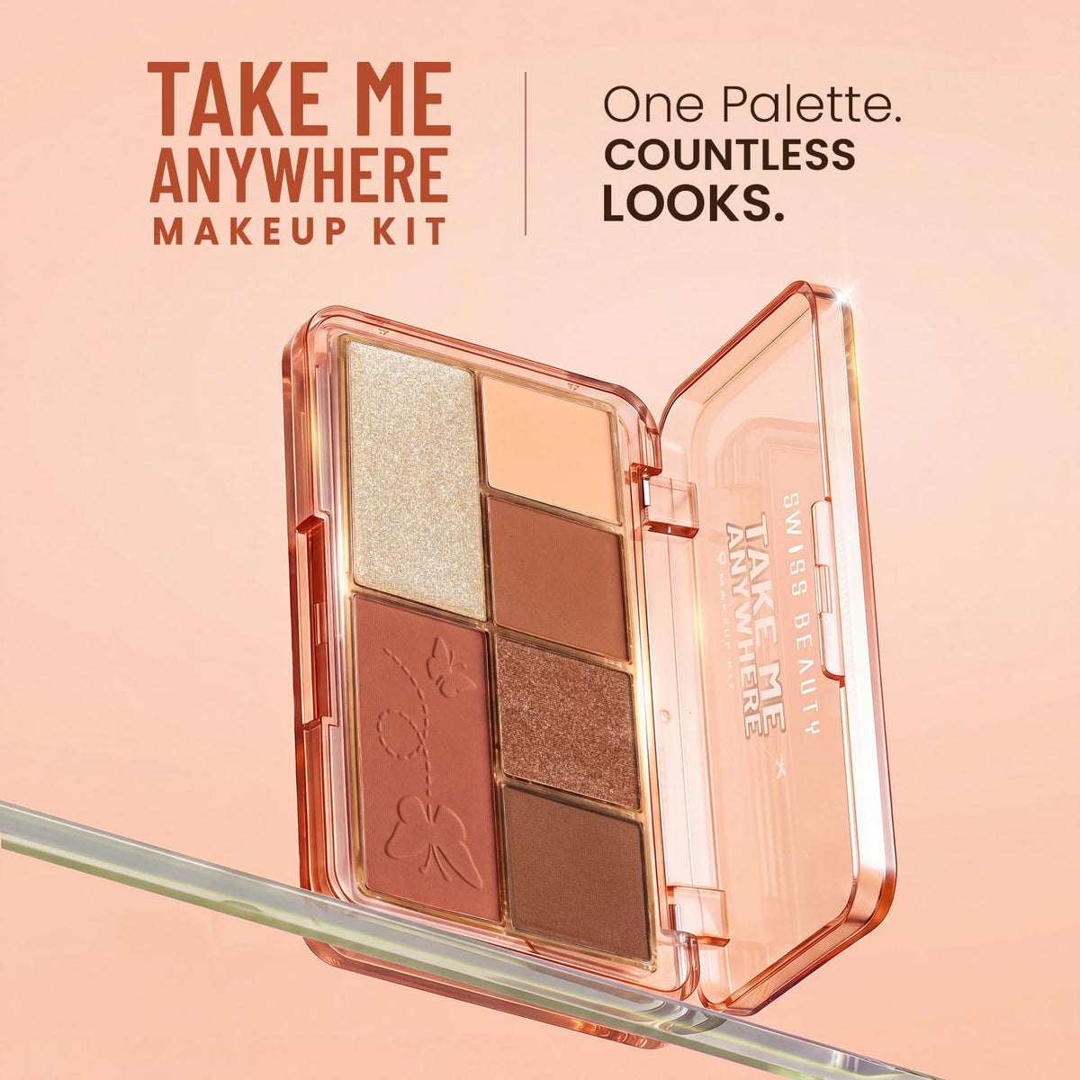 Swiss Beauty Take Me Anywhere Makeup Kit | Multi-Use Palette | Compact & Travel-Friendly | Highly Pigmented | Ultra-Blendable