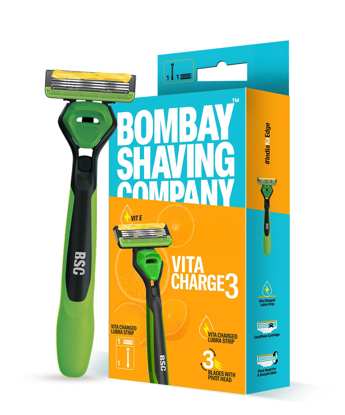 Bombay Shaving Company Vita Charge 3 Men's Razor
