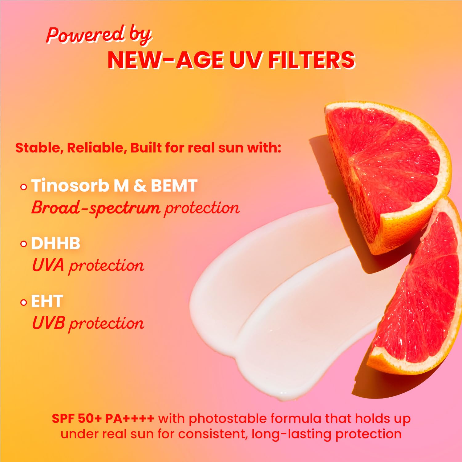Dot & Key Vitamin C + E Super Bright Sunscreen In-Vivo Tested SPF 50+ PA++++ With New-Age UV Filters, Water-Light Fluid, Boosts Glow, Reduces Dullness & Dark Spots, Checks Tanning, No White Cast | 80G,Pack Of 1