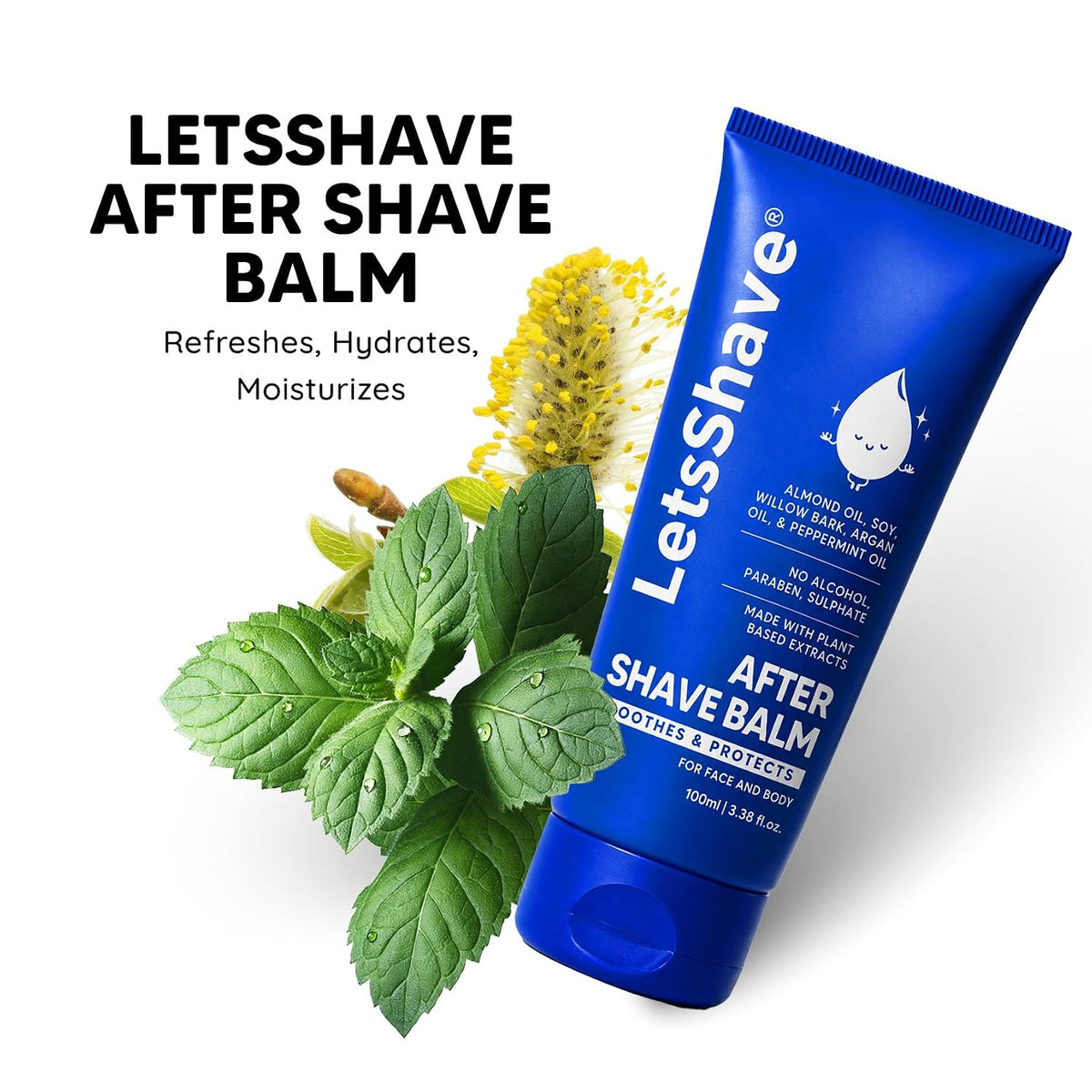 LetsShave After Shave Balm For Men & Women, After Shave lotion (100ml)