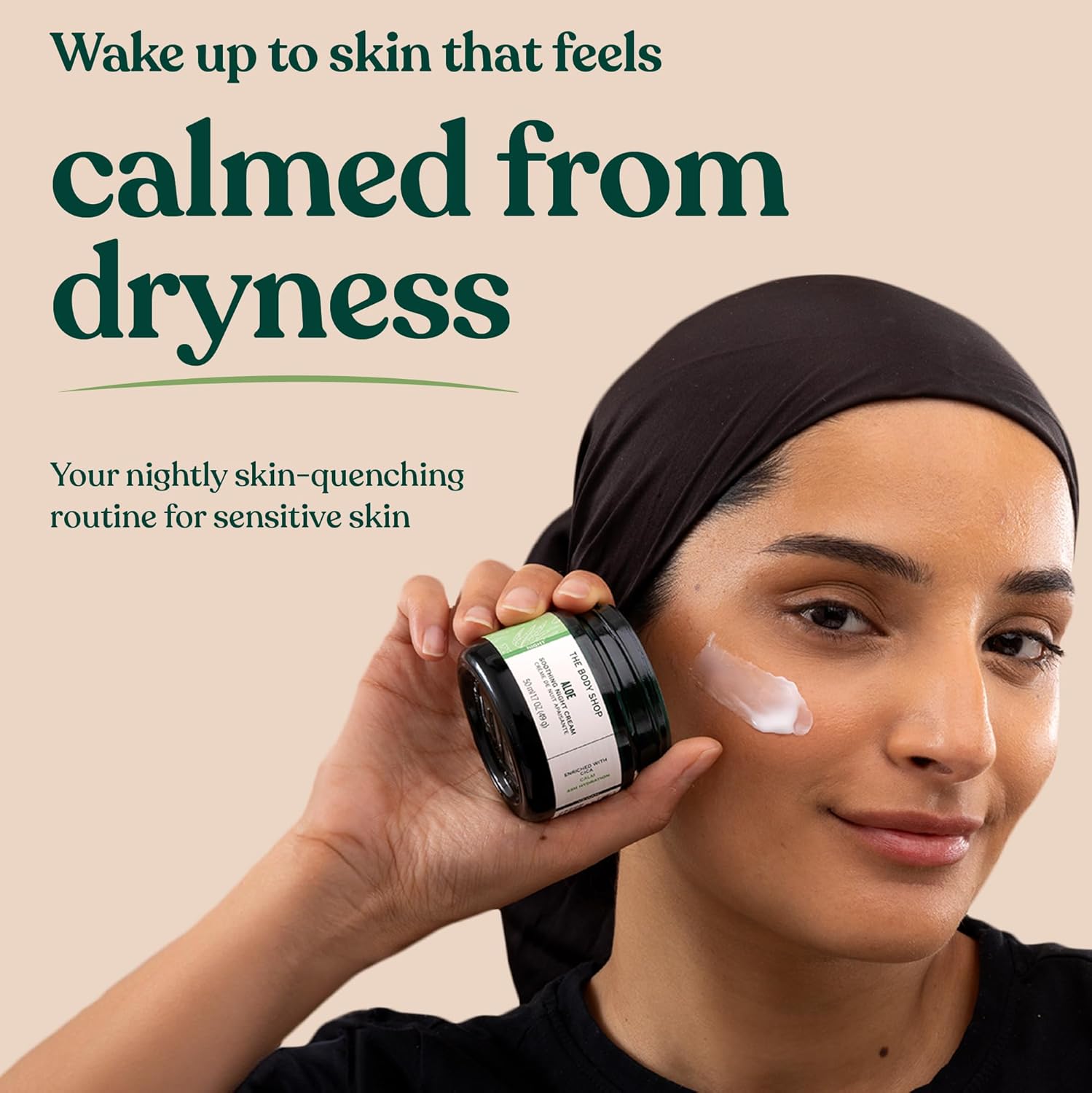 The Body Shop Aloe Vera Night Cream, For Sensitive Skin, Vegan, 50ml