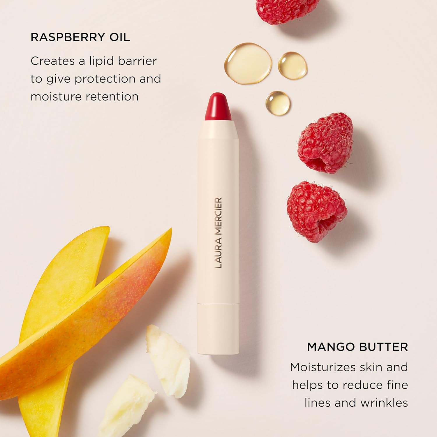 Laura Mercier Petal Soft Lipstick Crayon, 24HR Lip Softening Hydration, 12HR Sheer Matte Lip Color, Comfortable Weightless Wear, Diffused, Blurred Effect