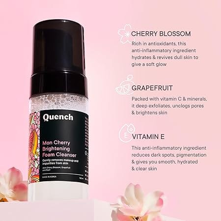 Quench - Brightening Foam Cleanser with Cherry Blossom Radiance (100ml)