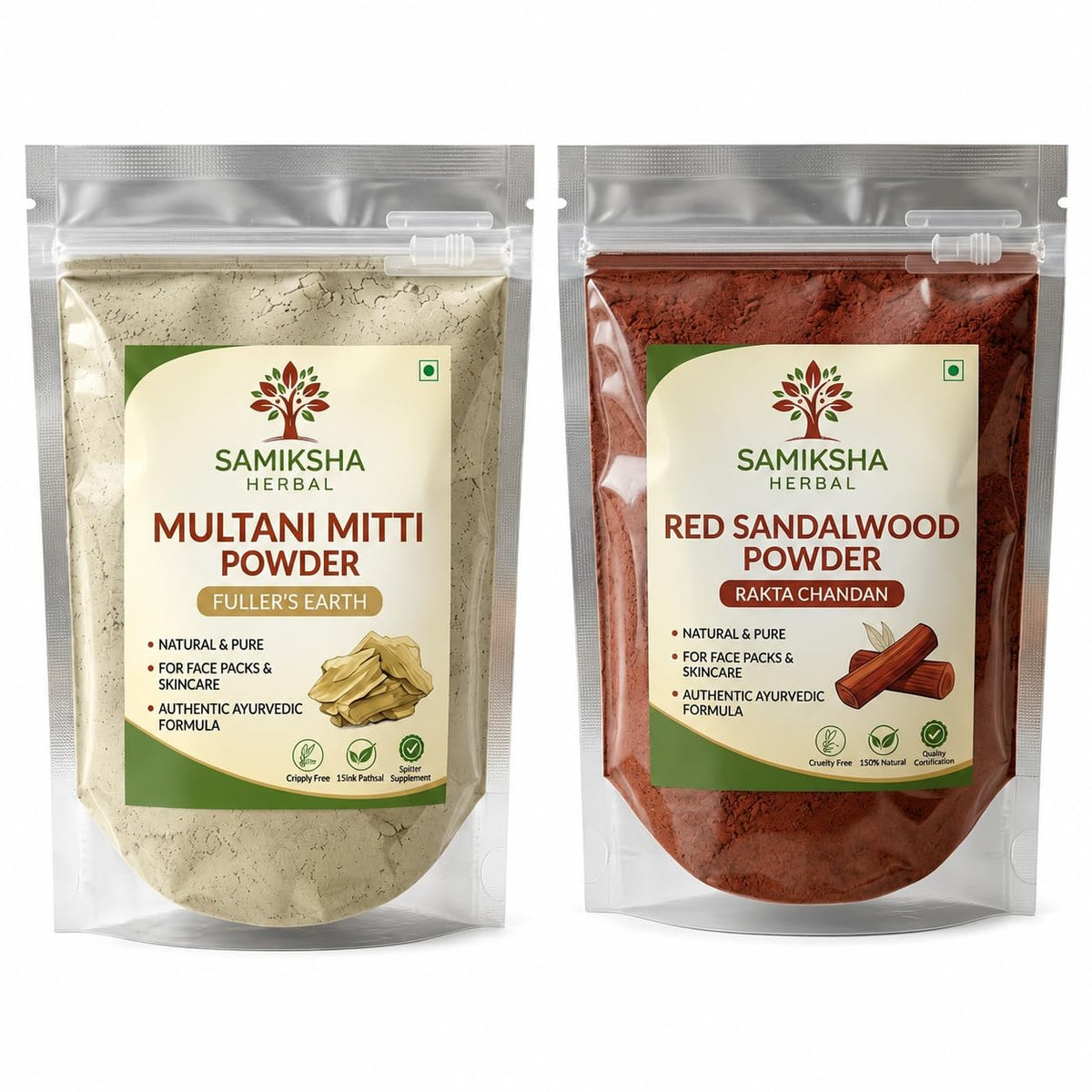 Multani Mitti & Red Sandalwood Powder Combo 200g