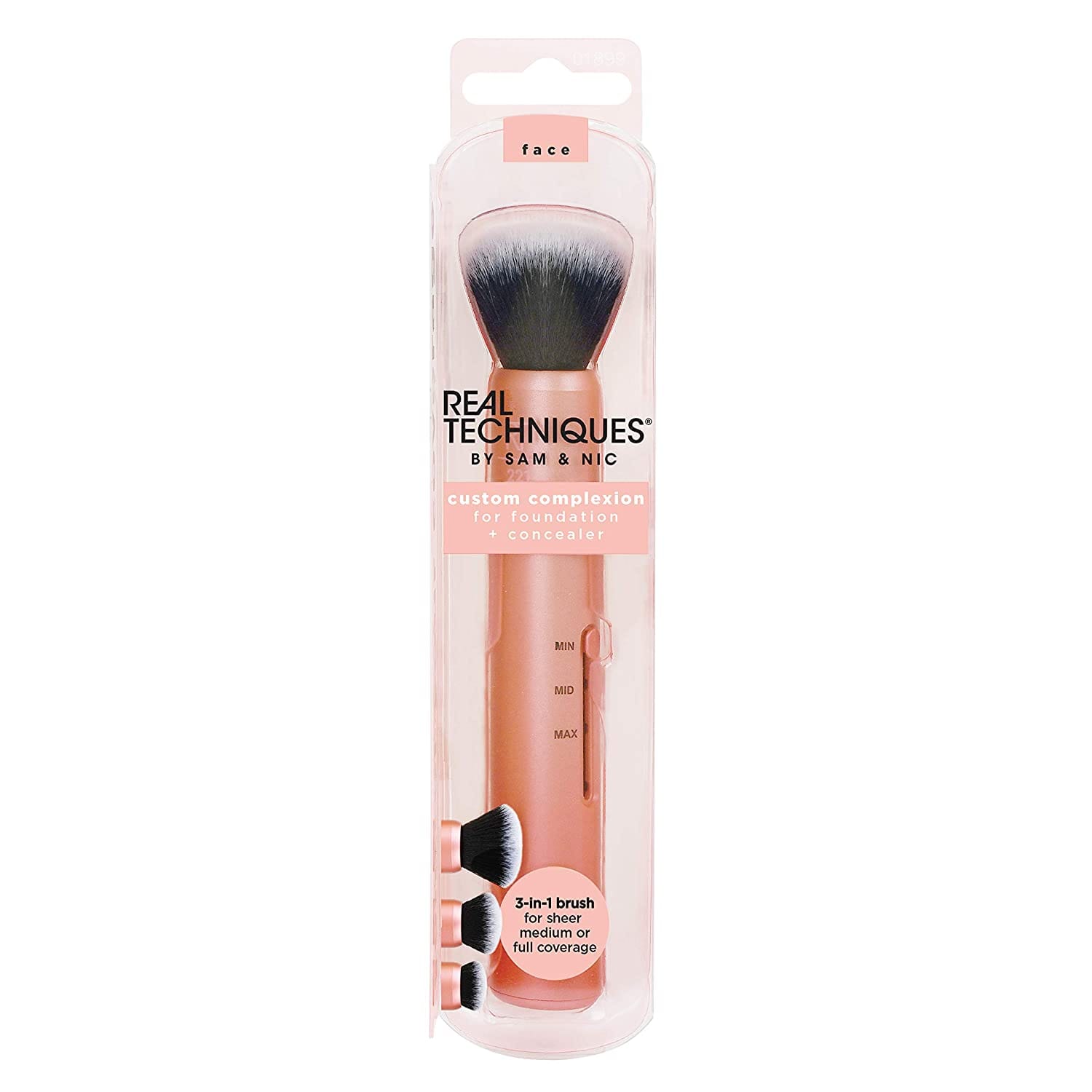 Real Techniques - Custom Complexion 3-in-1 Brush for Foundation + Concealer (01899)