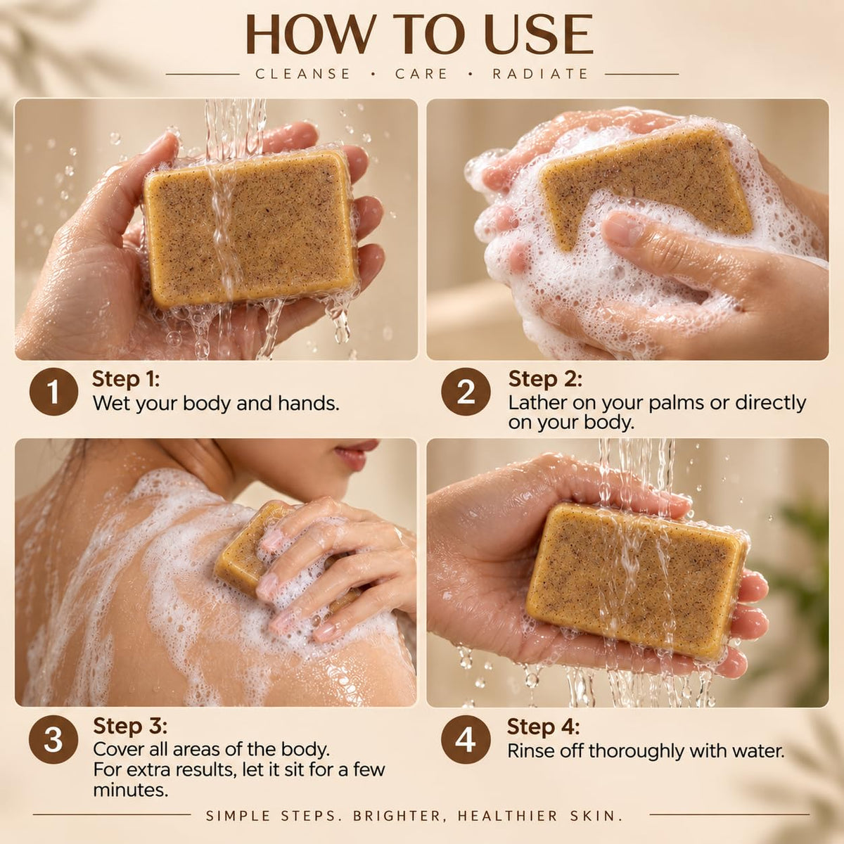 Magic Soap Tan Removal Sandalwood & Saffron Handmade Bar Men & Women PACK OF 3 100 g (Pack of 3)