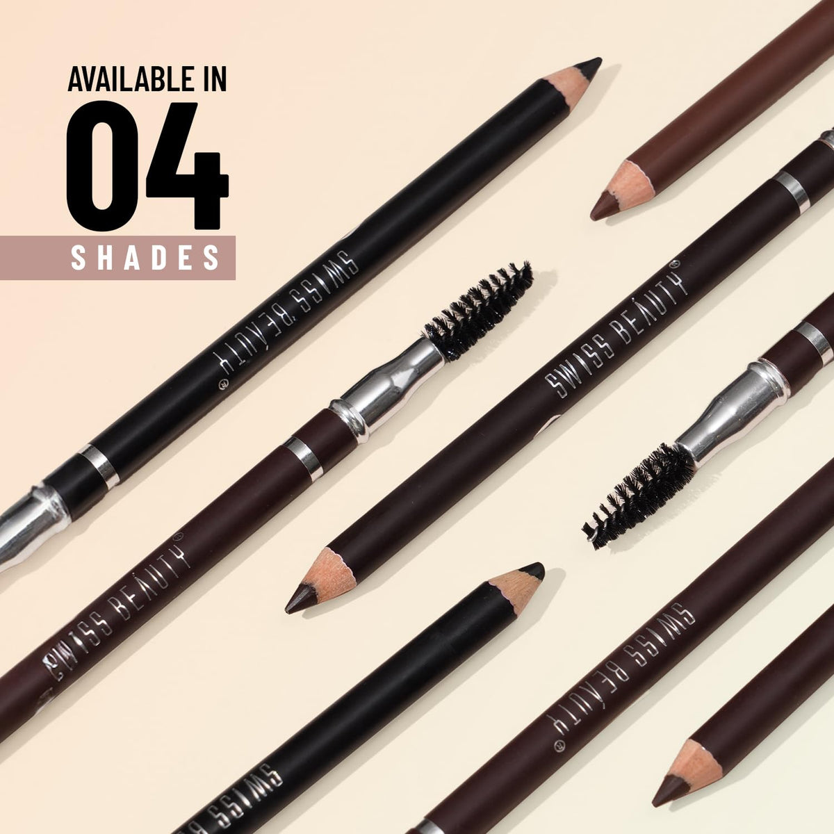 Swiss Beauty Eyebrow Definer Pencil (Coco Brown) Coco Brown 1.5 g (Pack of 1)