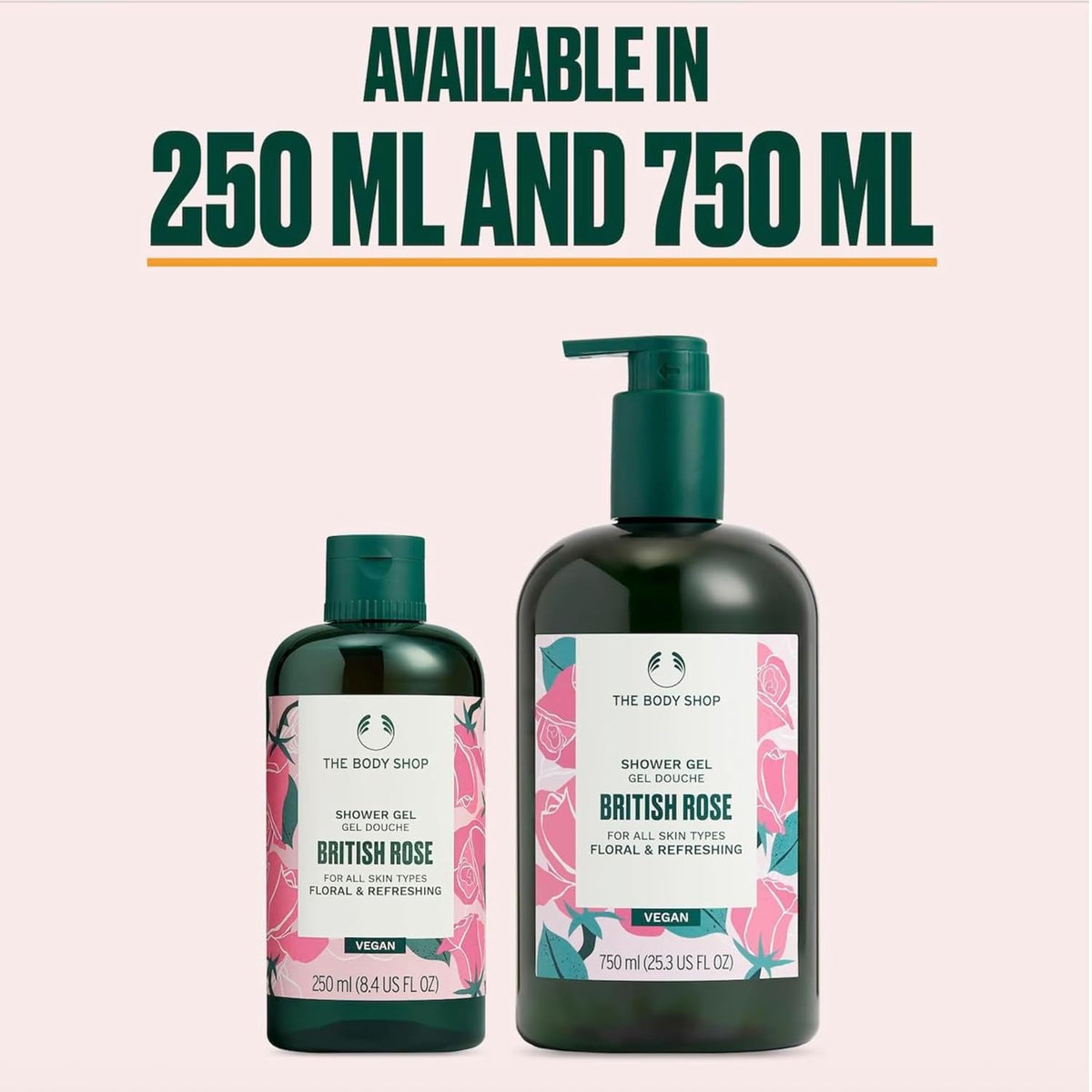 The Body Shop Shower Gel 250 Ml Rose 250 ml (Pack of 1)