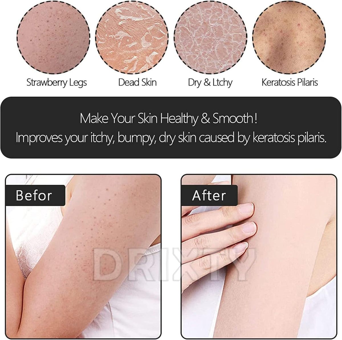 Exfoliating Body & Face Dead Skin Remover Body Scrubber Exfoliator Mitt for Use at Shower or Bath – Korean Style Exfoliating Women & Men Washcloth (Pack 1) (1)