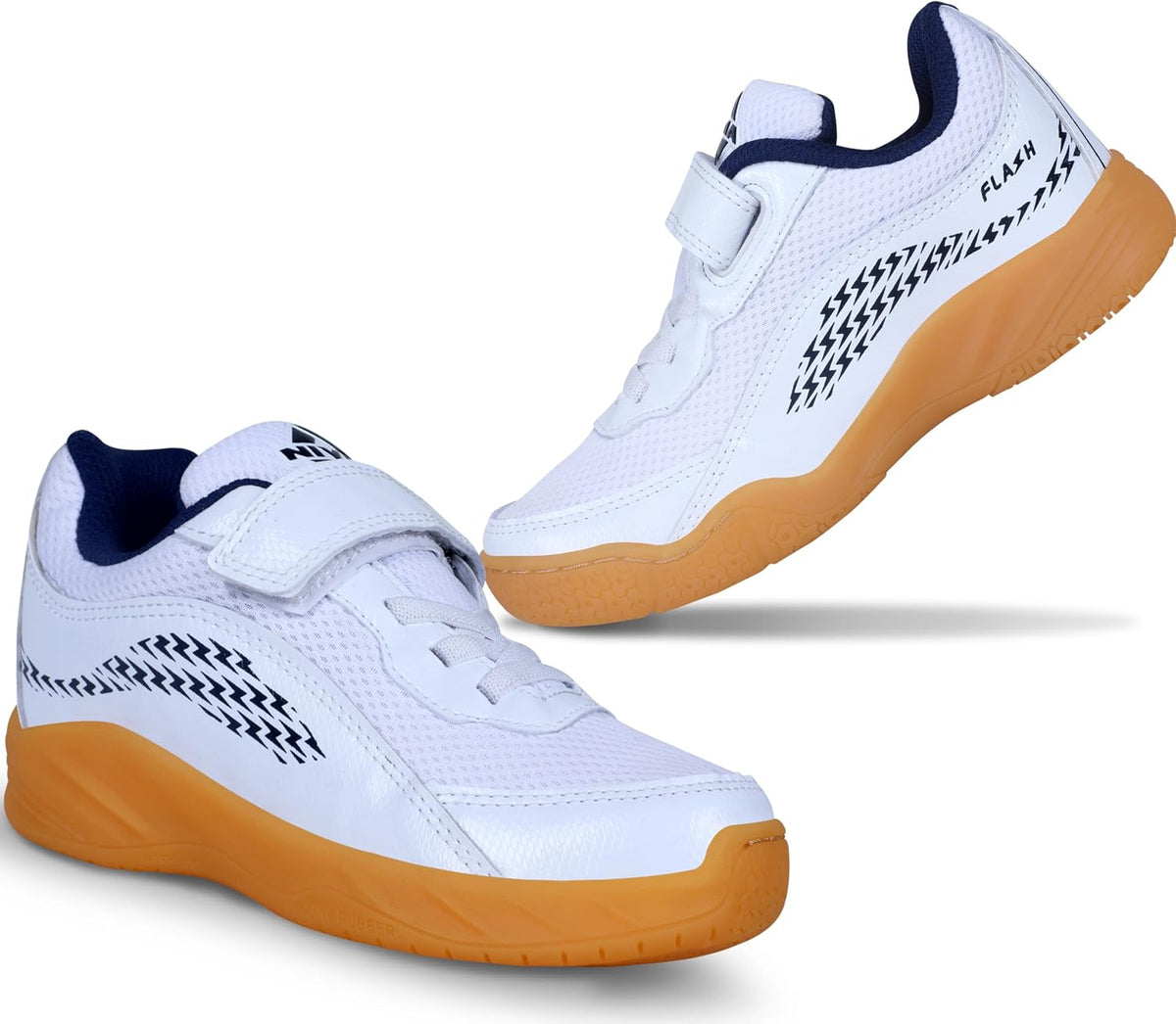 Nivia Flash Badminton Shoes for Kids 13 Kids UK White Blue