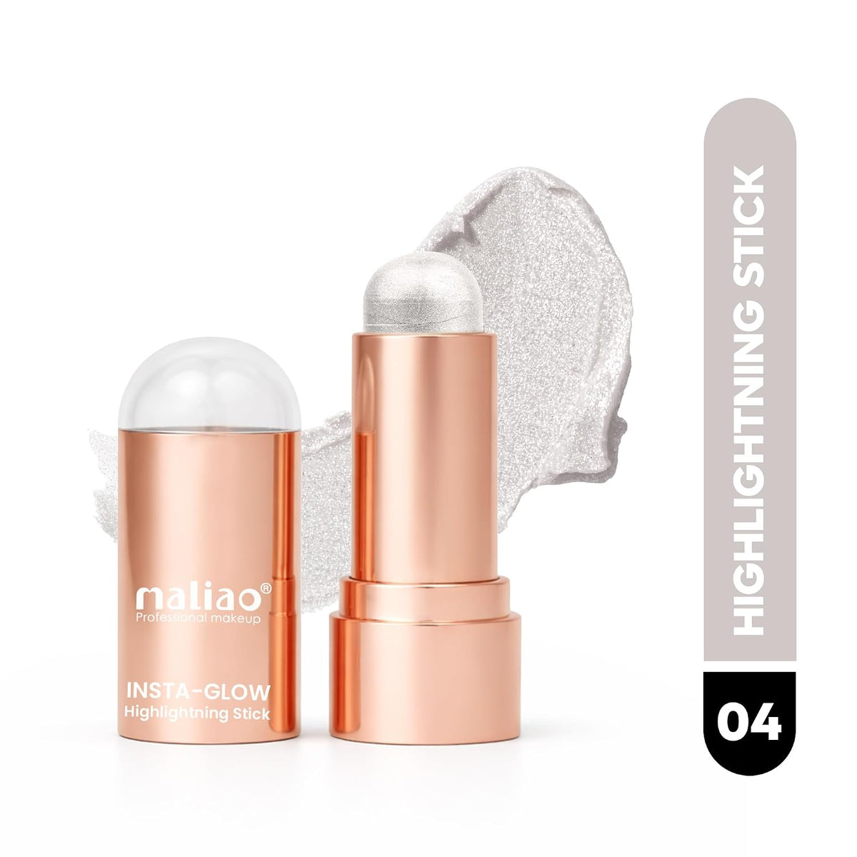 Maliao Insta-Glow Highlighting Stick - Illuminate Your Radiance Instantly (04) 8g 04 8 g (Pack of 1)