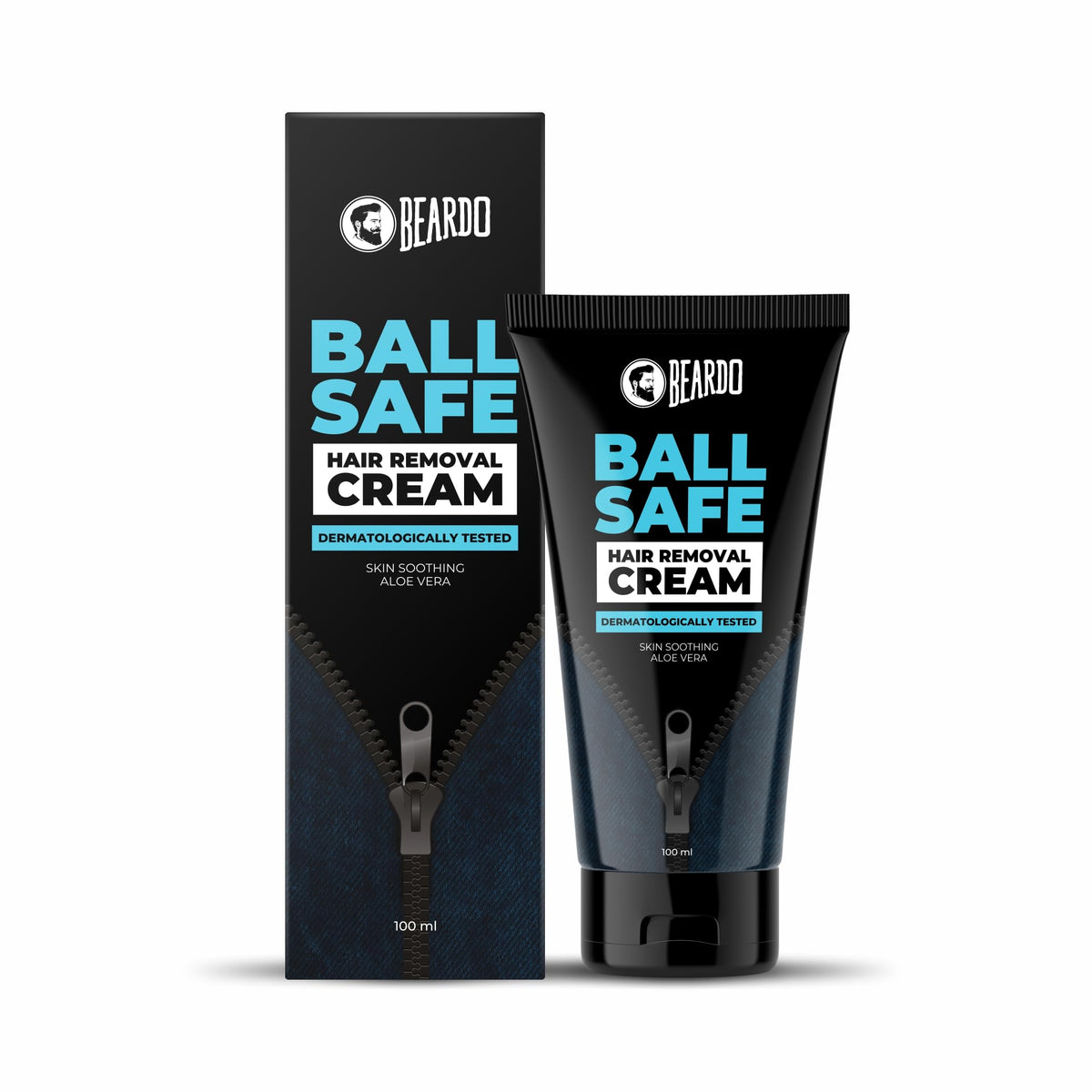 Beardo Ball Safe Hair Removal Cream | Intimate Hair Removal Cream for Men | Painless & Safe Hair Removal in Minutes | With Coconut Oil, Shea Butter & Aloe Vera