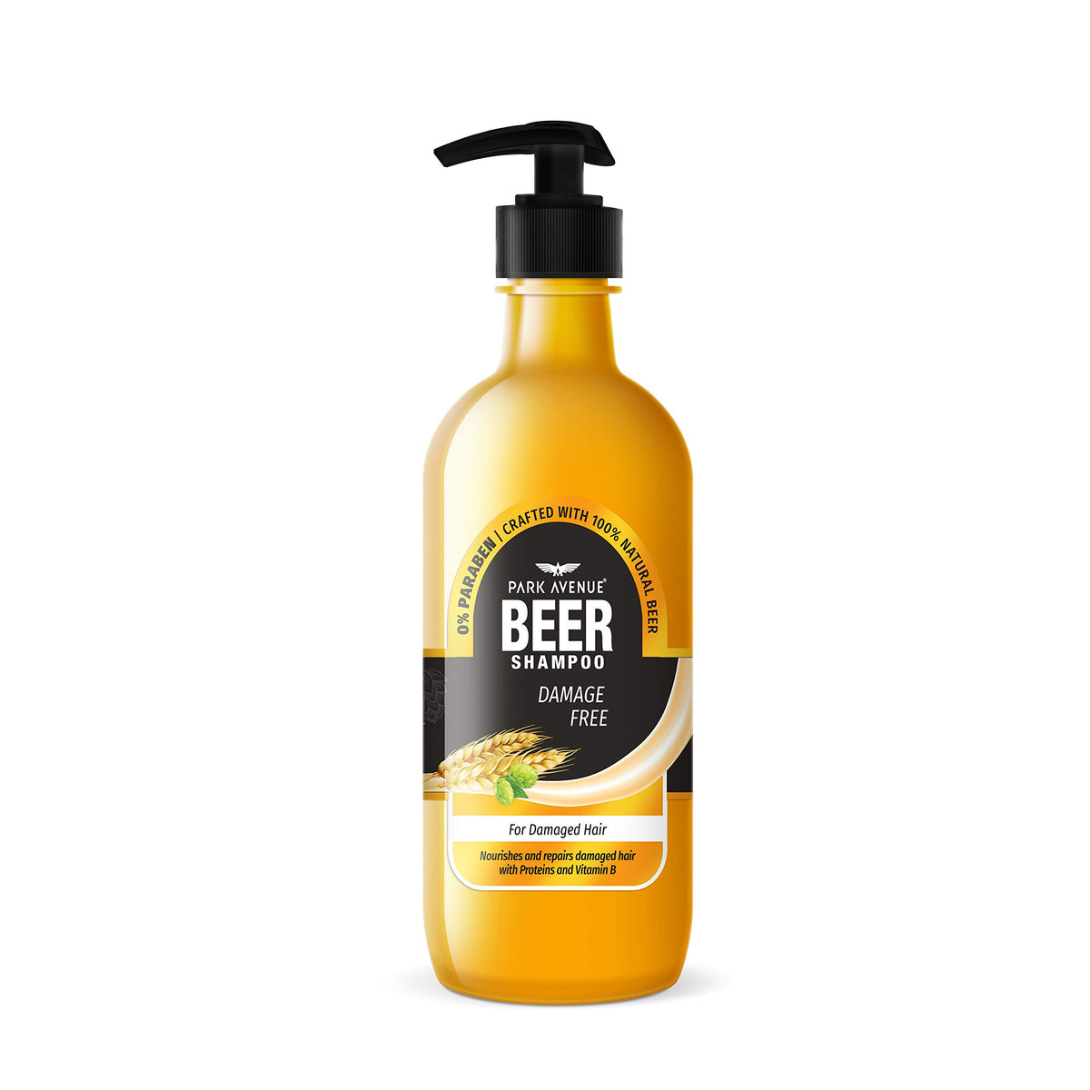 Park Avenue Beer shampoo For Damaged hair (650ml) | Paraben Free | For Damage Fee Hair| Crafted with Natural Beer 650 ml (Pack of 1)