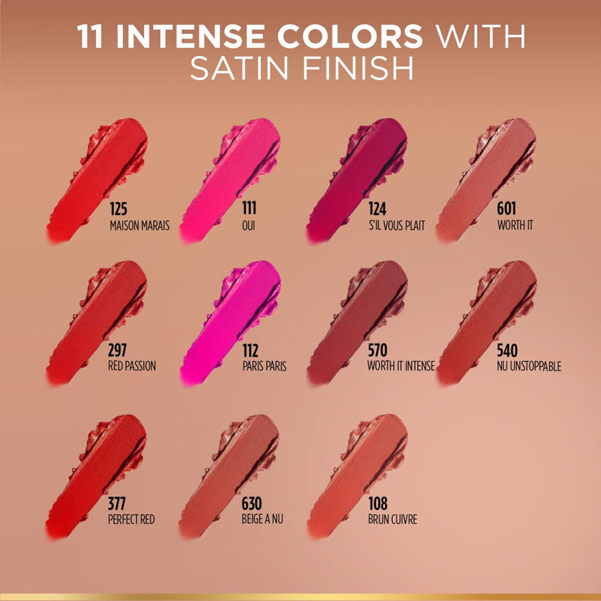 L'Oreal Paris Color Riche Satin Lipstick 601 Worth It, 4 Gm 601 Worth It 4.5 g (Pack of 1)