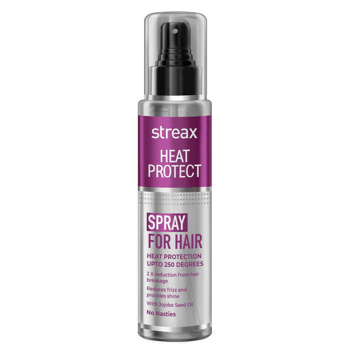 Streax Heat Protectant Spray for Hair - 100 ml, Hair Styling Spray for Women & Men I Heat Protection Spray from heat|Heat protection serum|Protection upto 250°C