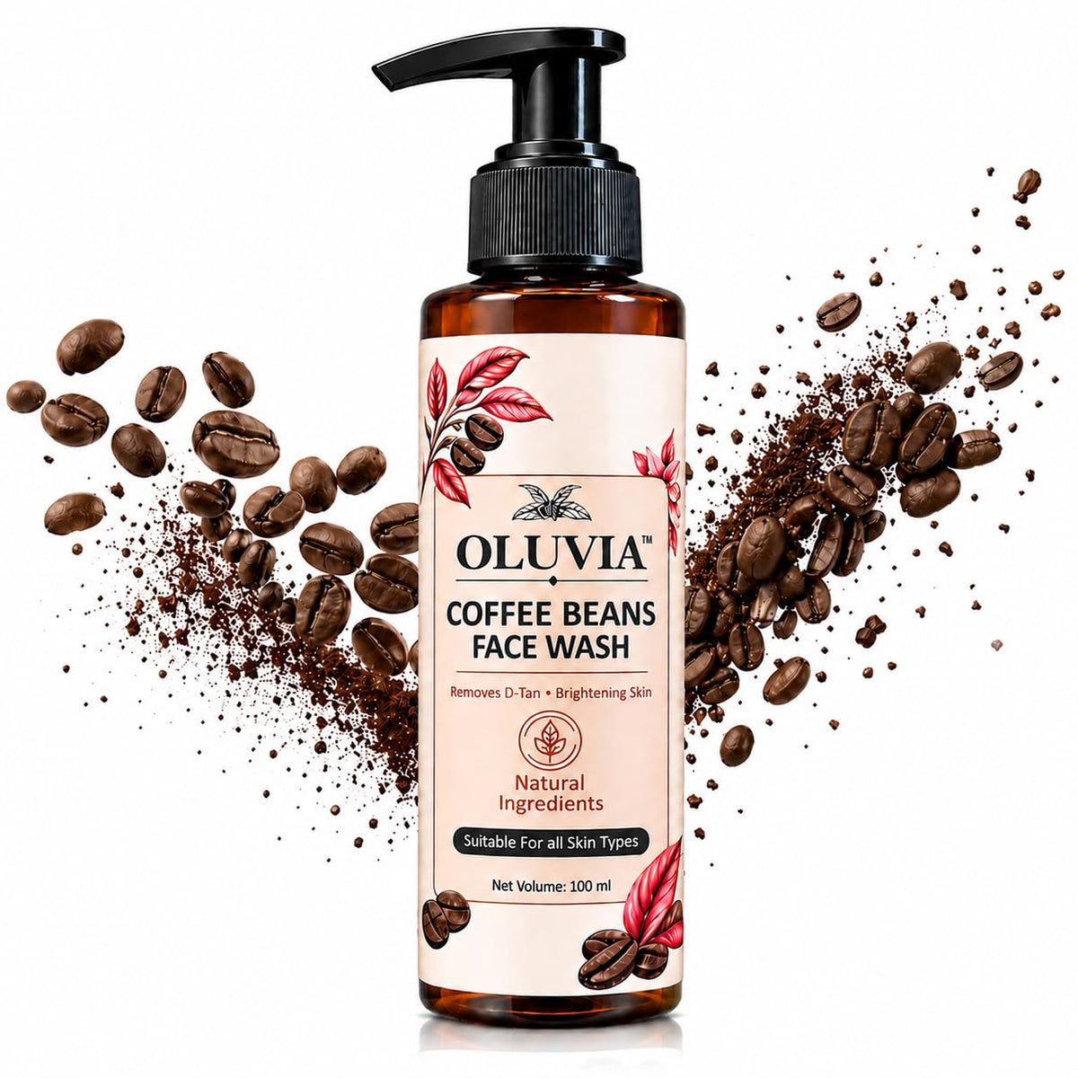 Coffee Beans with Pure Coffee | Hydrating & Brightening | For Fresh, Radiant & Glowing Skin Face Wash (100ml)