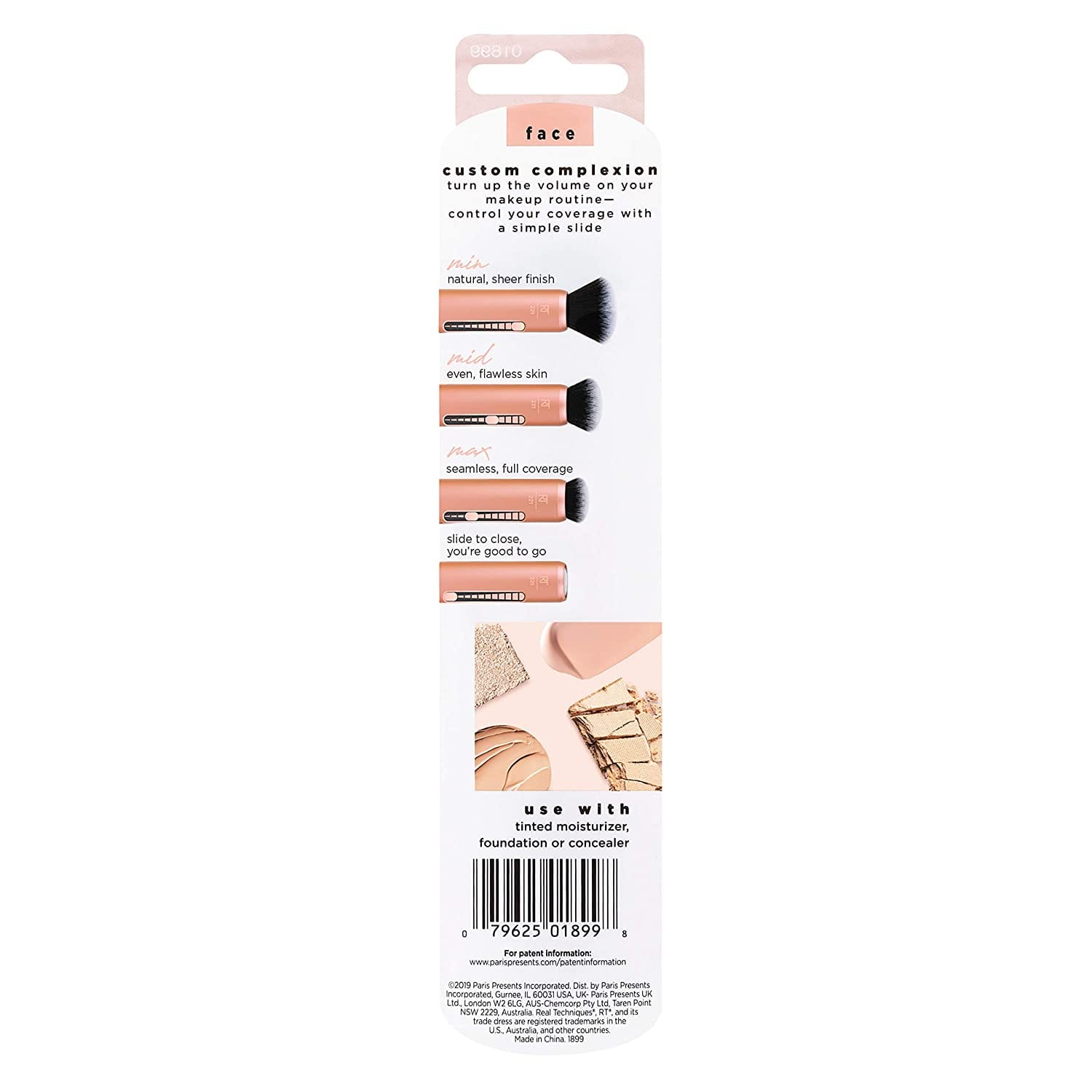 Real Techniques - Custom Complexion 3-in-1 Brush for Foundation + Concealer (01899)