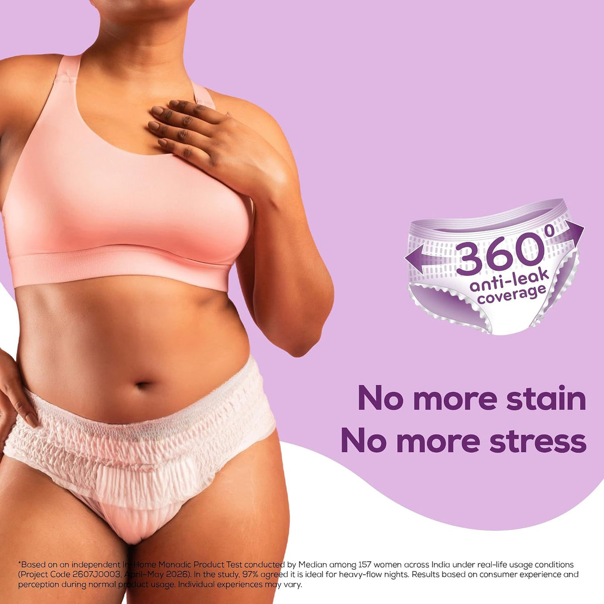 Evereve Period Panty For Girls & Women, (XXL-XXXL), 22 Pcs, 360 Degree Coverage, 0% Leaks, High Absorbency For Heavy Flow, Maternity Delivery Pads, Postpartum &