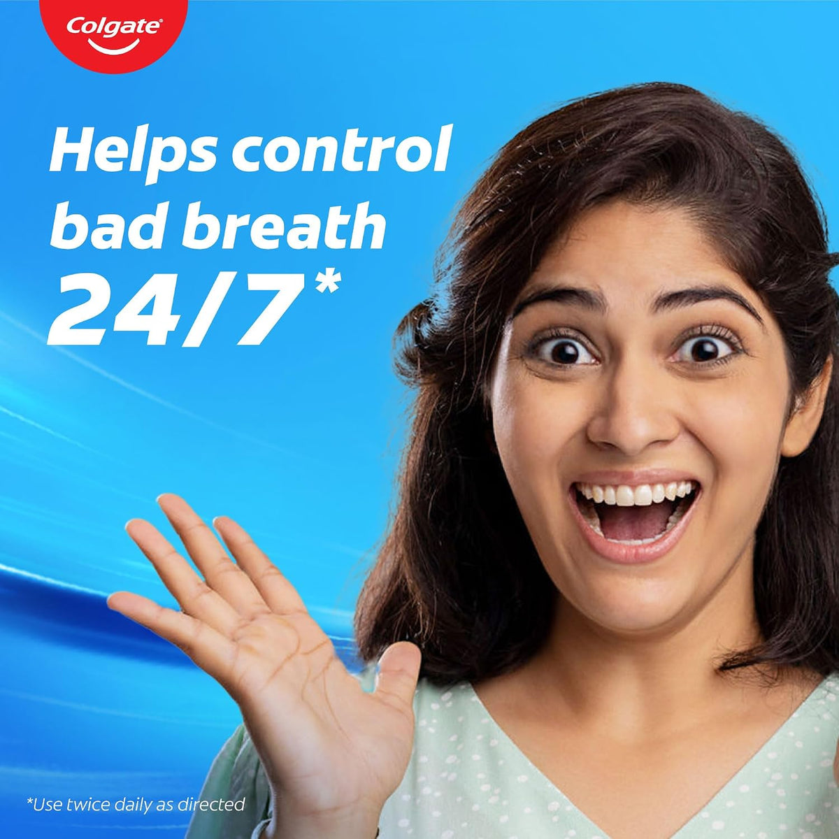 Colgate Plax Fresh Tea Mouthwash, 0% Alcohol, Antibacterial Mouth Wash for Bad Breath, Cavity Protection & Germ Defense for Adults, 500ml Fresh Tea 500 ml