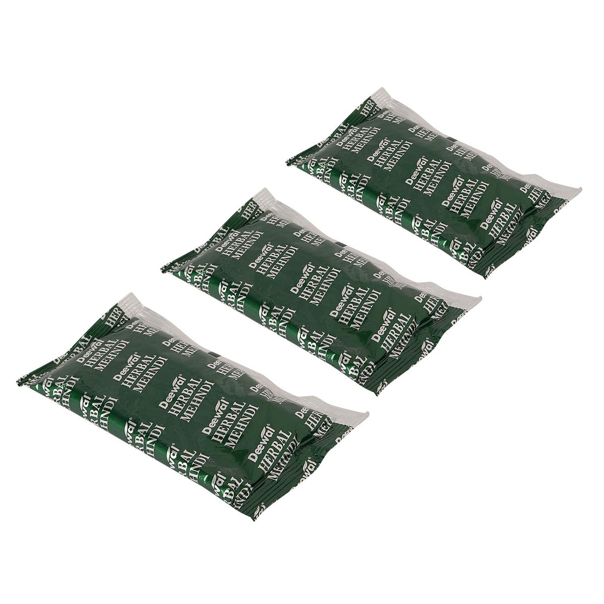 Deewal Herbal Khadi Mehndi Powder – Hair Color & Conditioning, 240g (Pack of 3) | With Amla, Bhringraj, Neem & Shikakai | For Men & Women Black Pack of 3