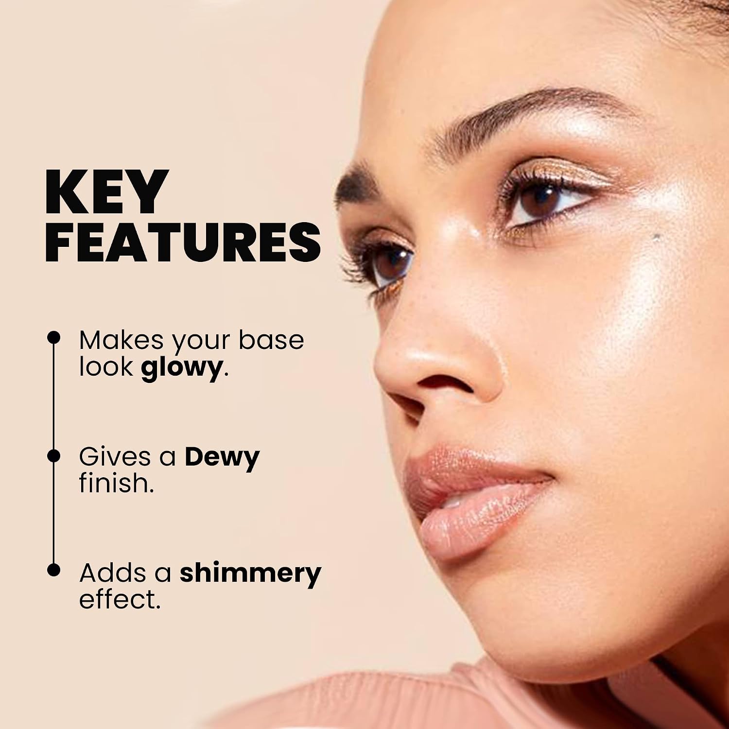 MARS Illuminati Base Strobe Cream Dewy Primer with Highlighter | Glowy Dewy Primer for Face Makeup | Natural Finish (45ml) (PINK)