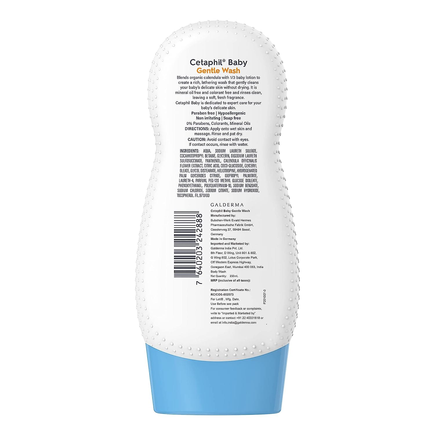 Cetaphil - Baby Gentle Wash & Shampoo With Organic Calendula (230mL)