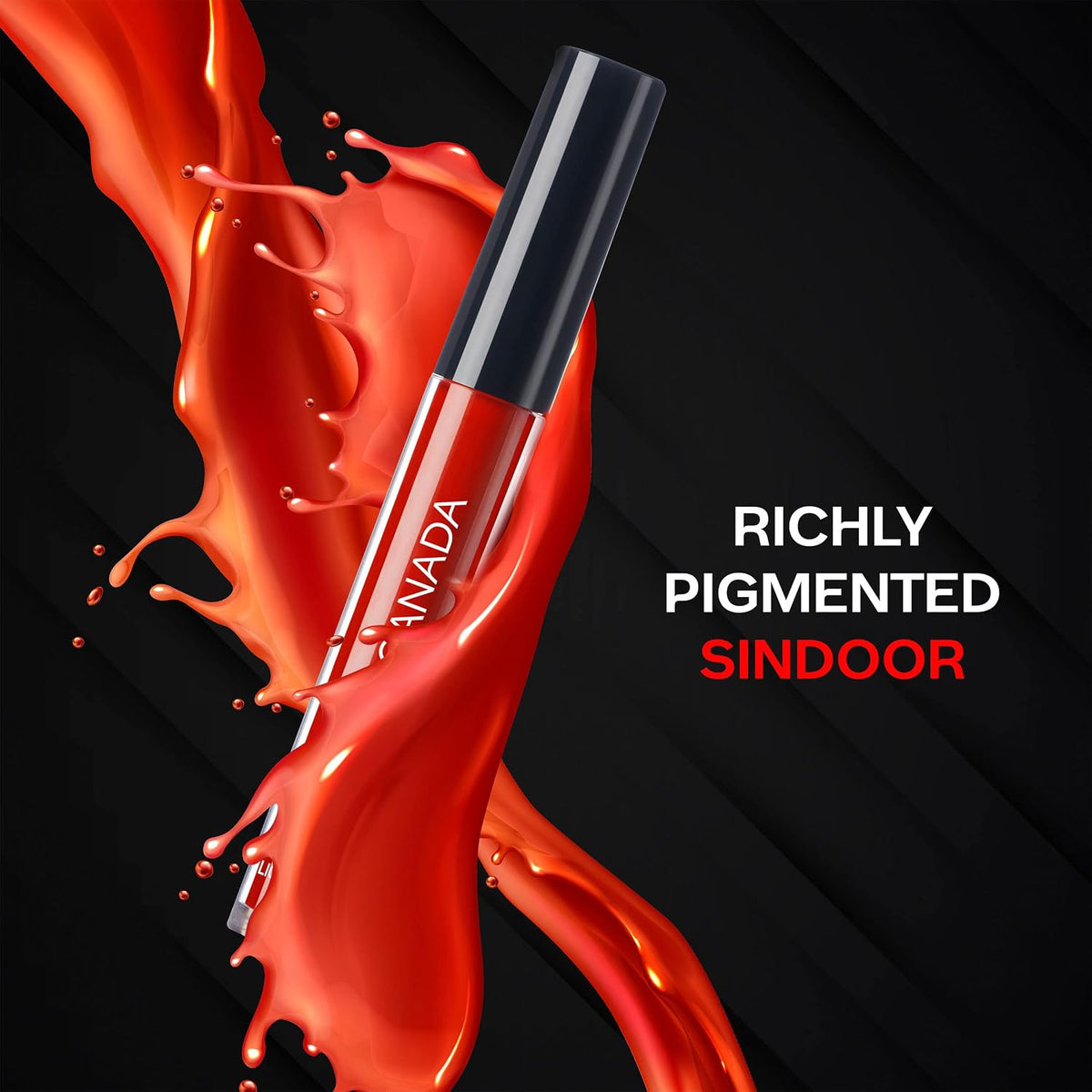 FACES CANADA Liquid Sindoor - Red, 2.5 ml | Highly Pigmented Rich Color | Quick Drying & Long Lasting | Velvet Matte Finish | Water-Proof | Smudge-Proof | Creas