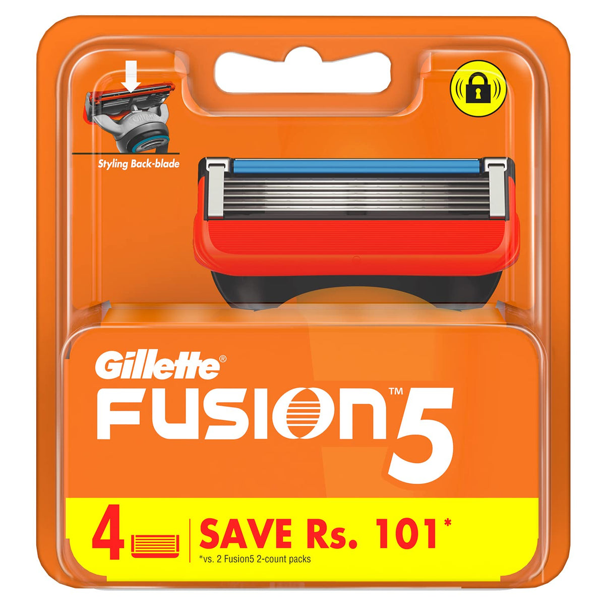 Gillette Flexball Pro Glide Gift Pack With Razor, 4 Cartridges & Fusion Manual Shaving Razor Blades - 4s Pack