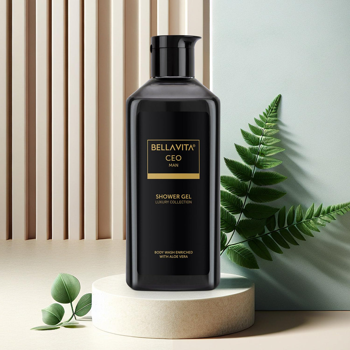 BELLAVITA CEO Man Body Wash 250ml Refreshing Shower Gel for Men | Deep Cleansing, Hydrating and Moisturising Skin with Aloe Vera & Charcoal Powder Citrus