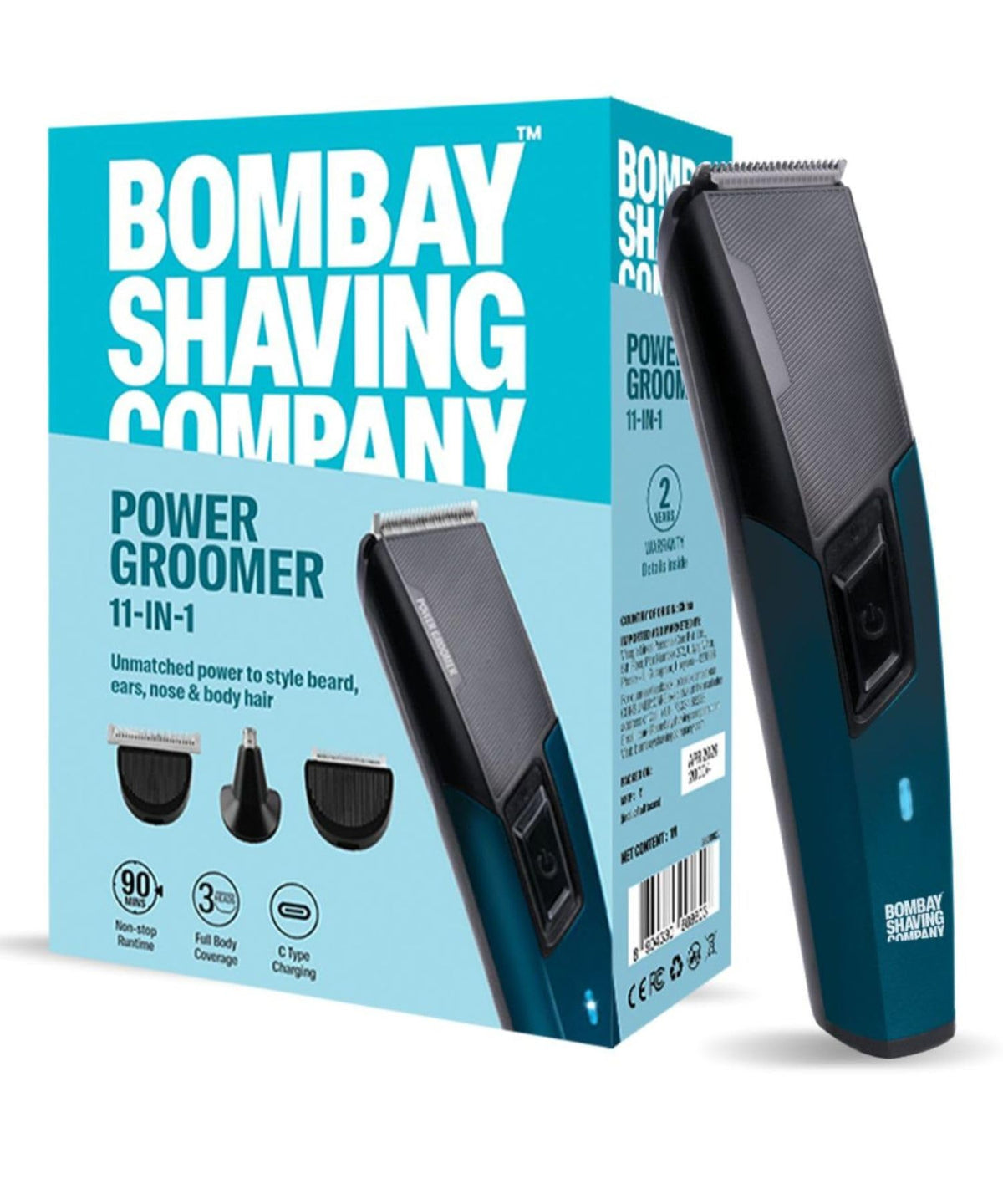 Bombay Shaving Company 11 in 1 | Trimmer for Men All in One | Beard Trimmer for Man | Hair Trimmer for Man | Nose Trimmer for Man | Body Trimmer for Man | Type