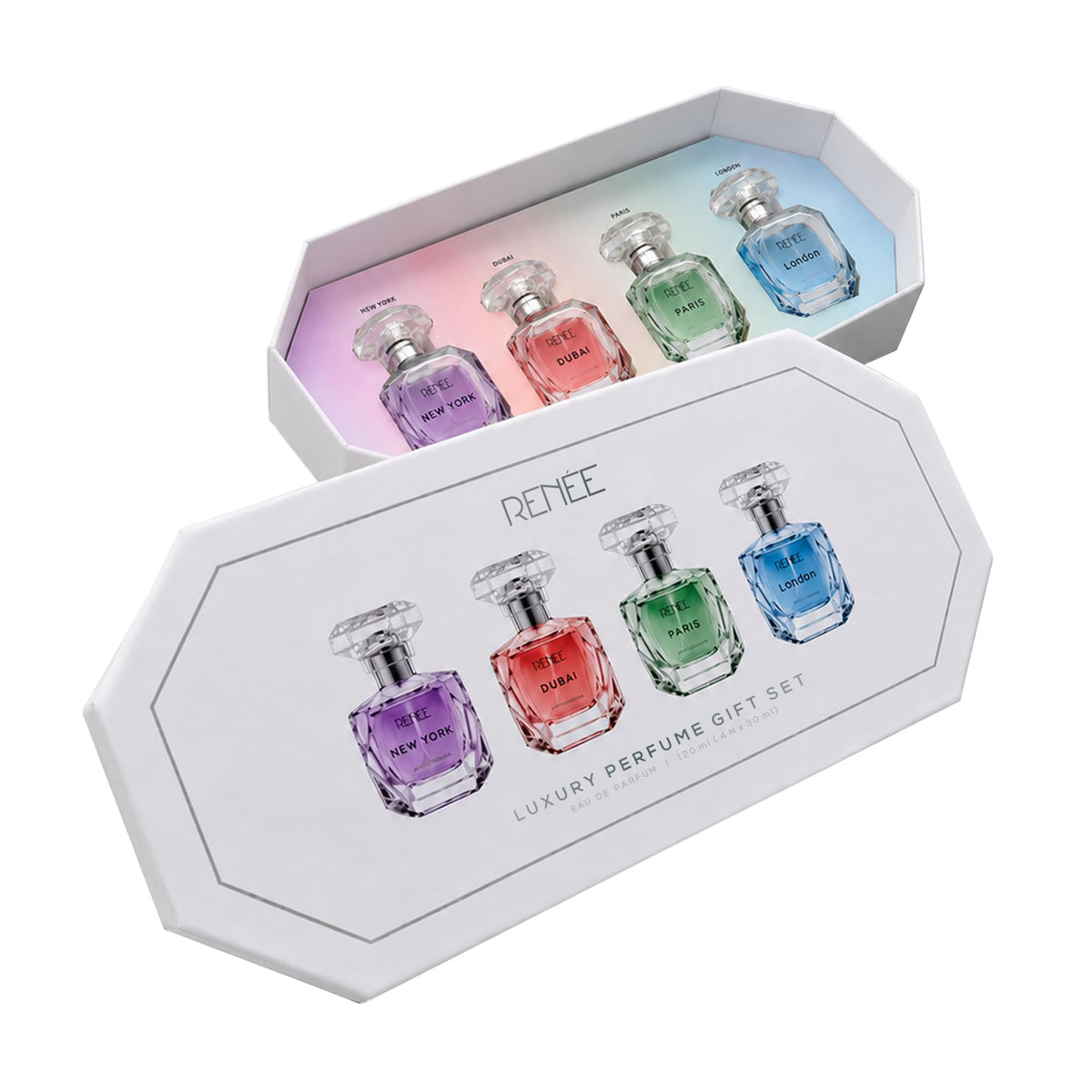 RENEE Luxury Eau De Parfum Pack of 4 | Premium & Long-Lasting Perfumes For Men & Women | Perfect For Gifting, Travel Friendly | 120ml (4 x 30ml)