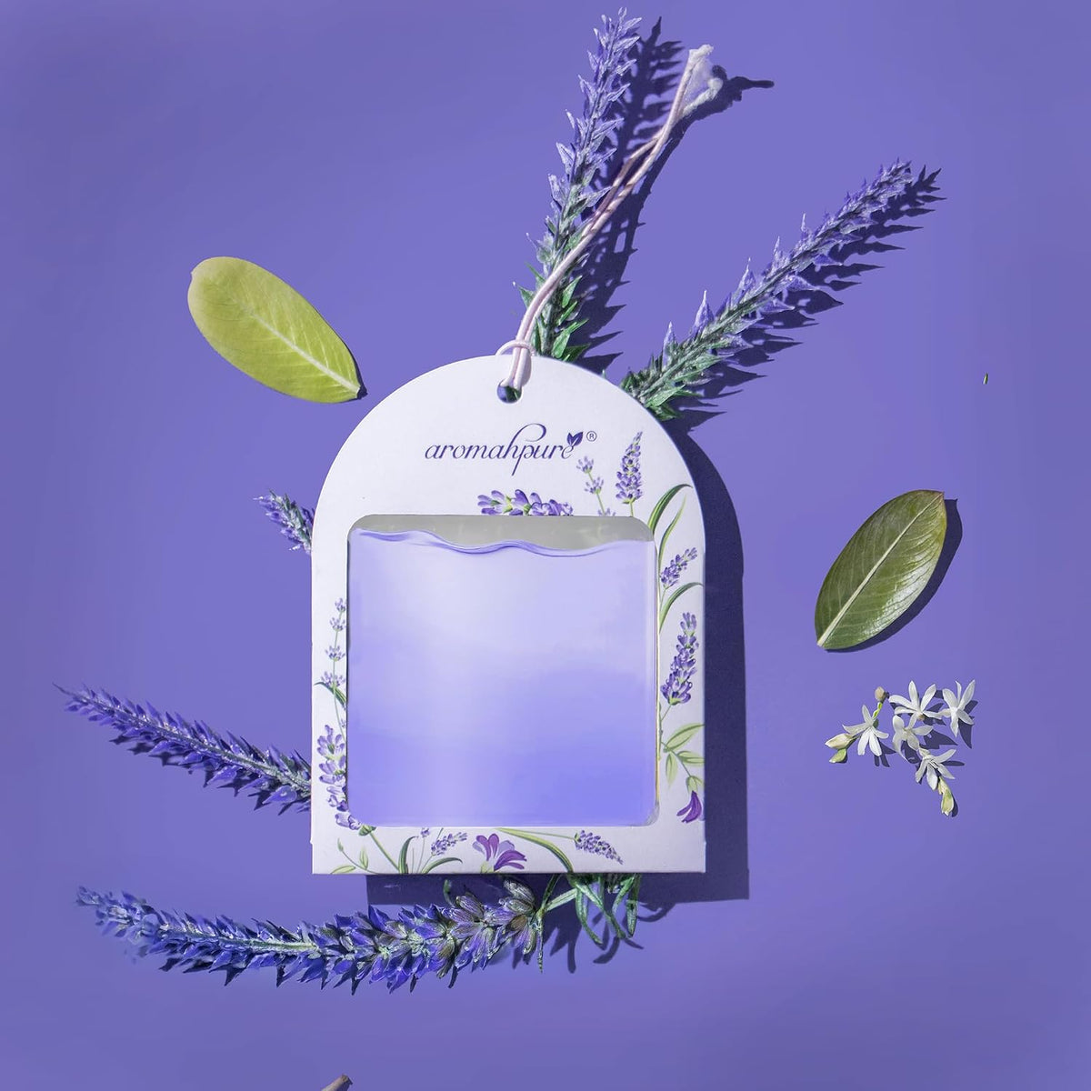 Aromahpure Gel Wink Hanging Car Perfume | Long-Lasting Gel Based Car Air Freshener | Car Accessories | Last Up to 30 Days (Lavender-Musk-Ocean)