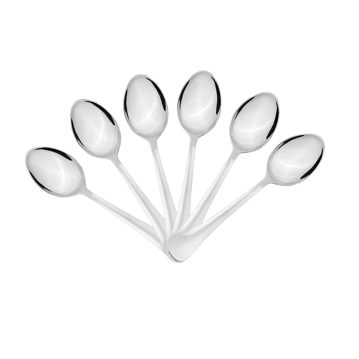 Sumeet Stainless Steel Baby/Medium Spoon Set of 6 Pc – (16cm L) (1.6mm Thick) 6 Pcs Medium