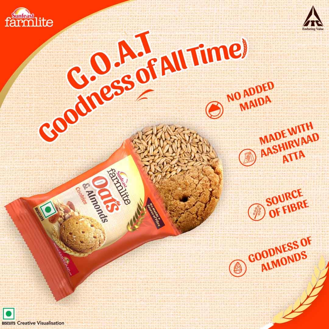 Sunfeast Farmlite Oats and Almonds Bundle Pack, 900 g