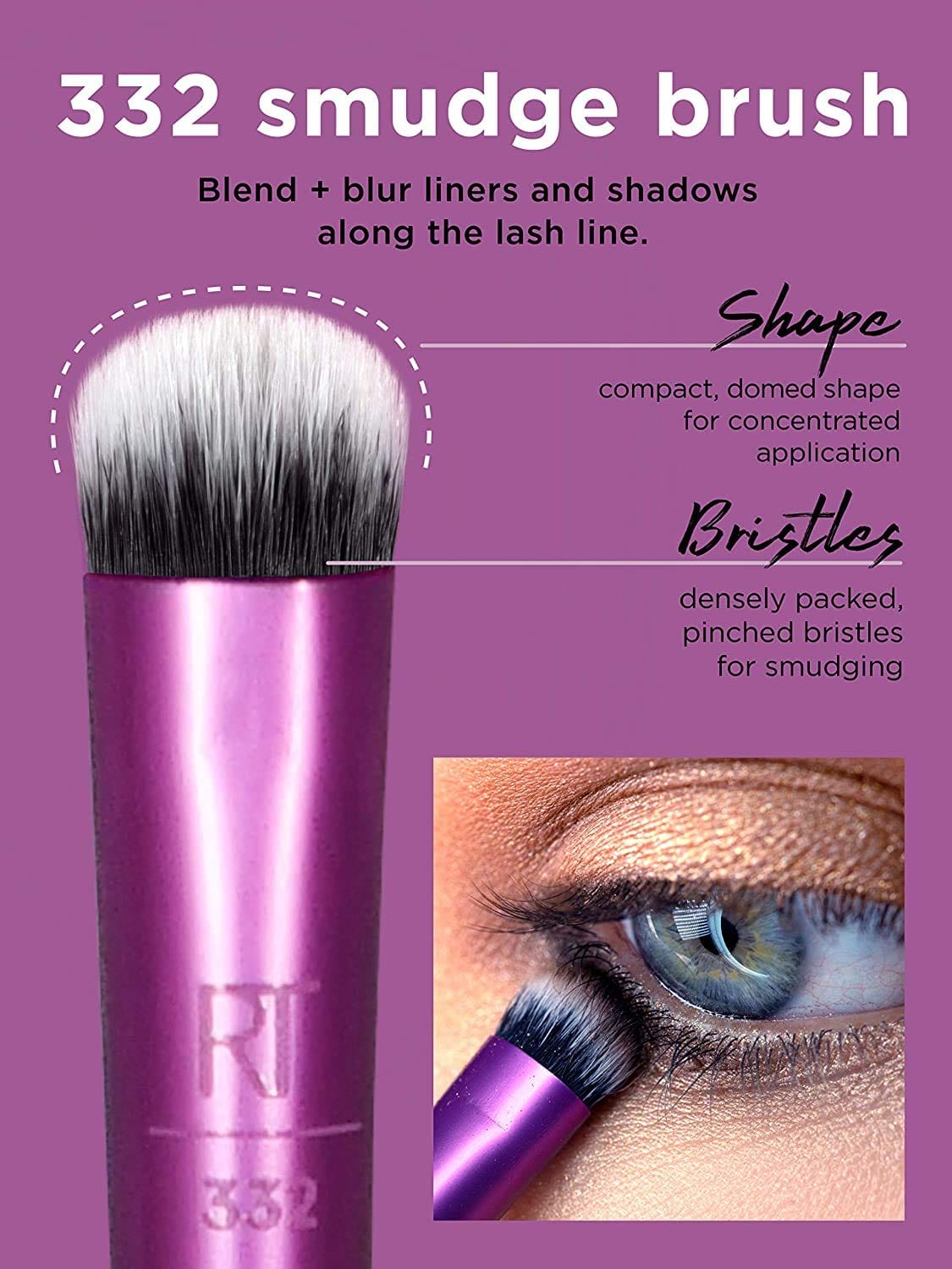 Real Techniques - Perfect Crease Duo Eyeshadow Brushes (01707)
