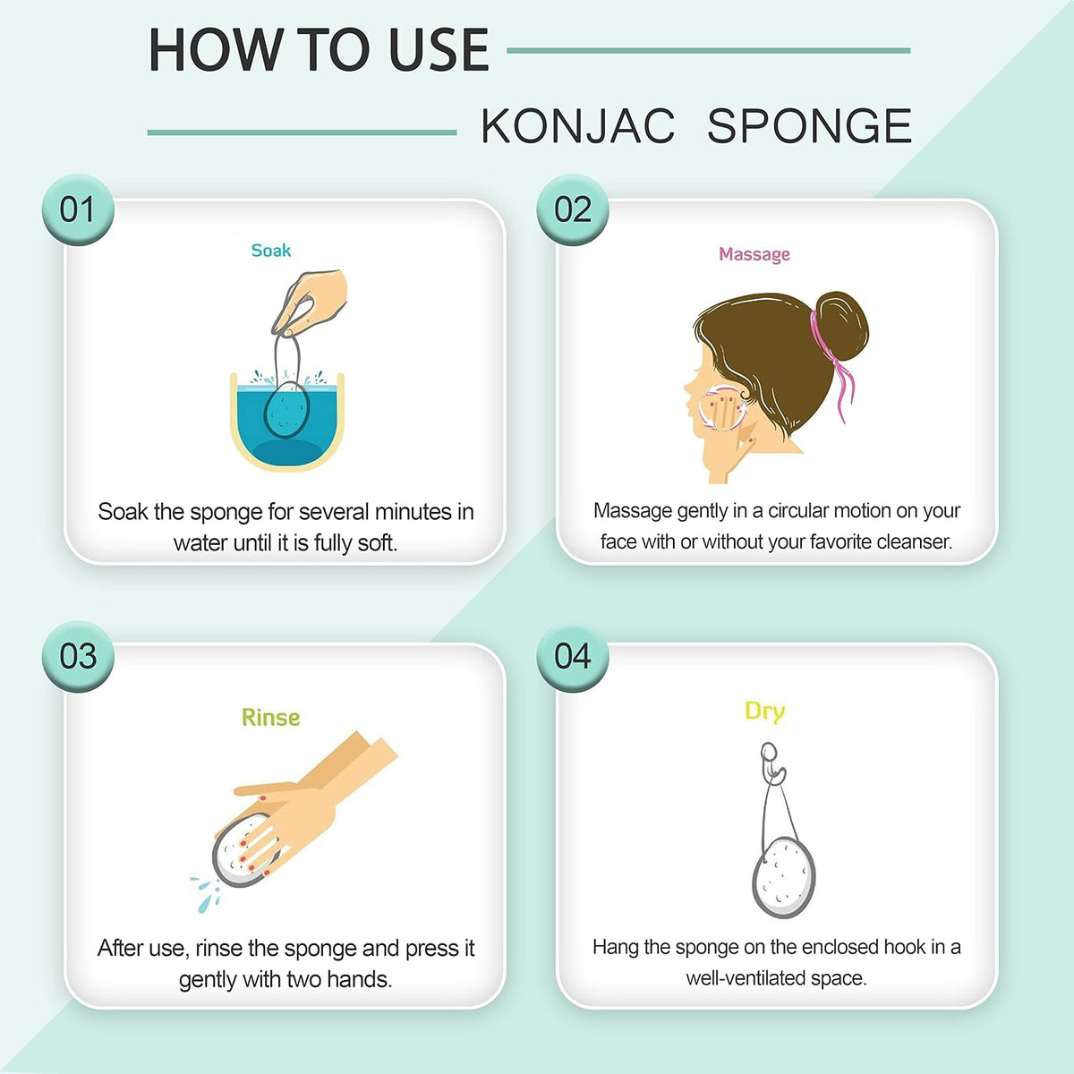 Konjac Sponge - Activated Charcoal - Facial Sponge