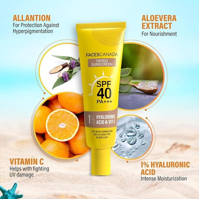 Faces - Tinted Sunscreen, SPF 40 PA+++ (30g)