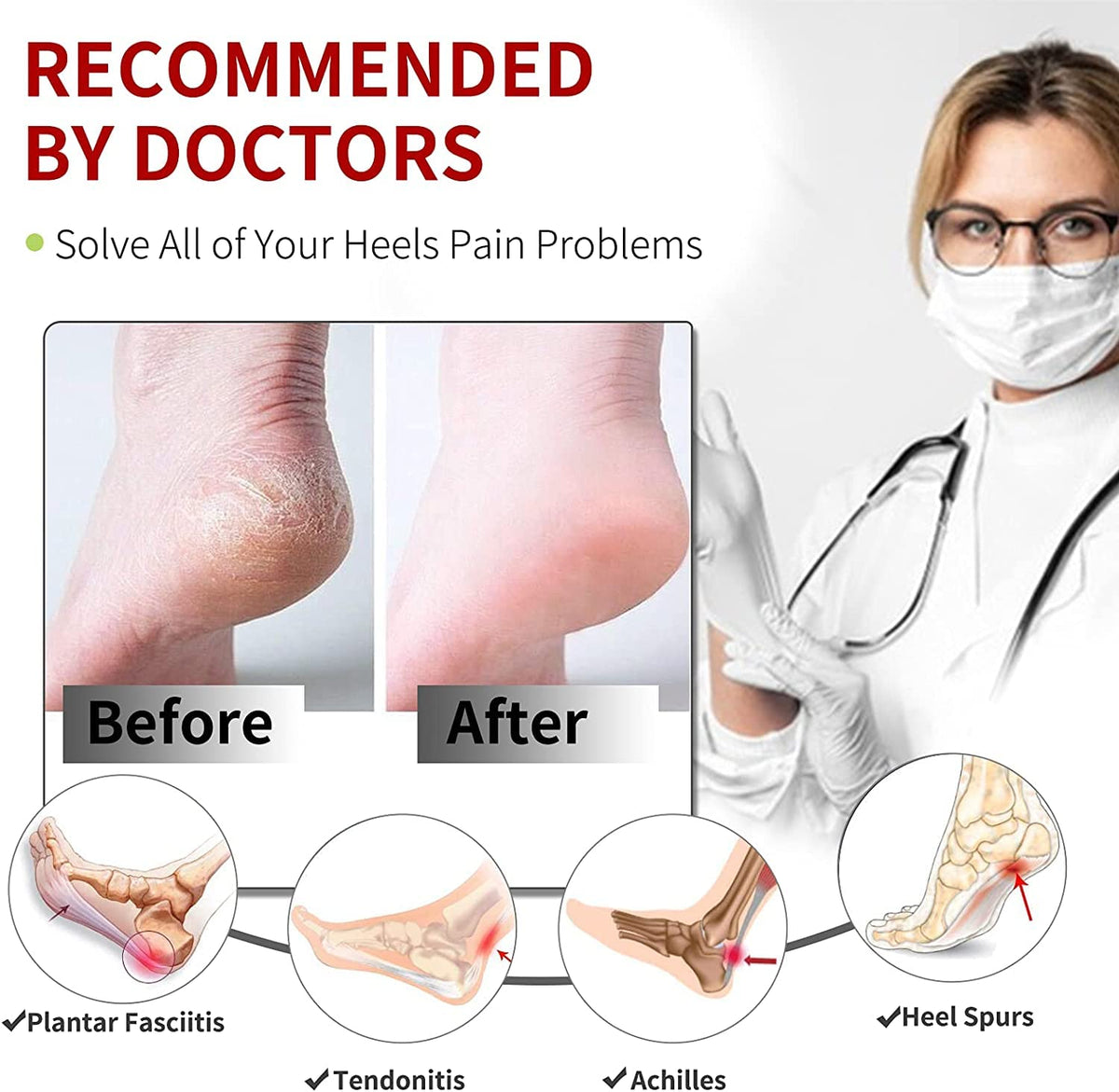 Insole For Shoes Men Height Increase Insole With Gel Heel Pad For Heel Pain Silicon Heel Pad For Women Pain Relief Silicon Heel Pad For Women For Men Ankle Supp