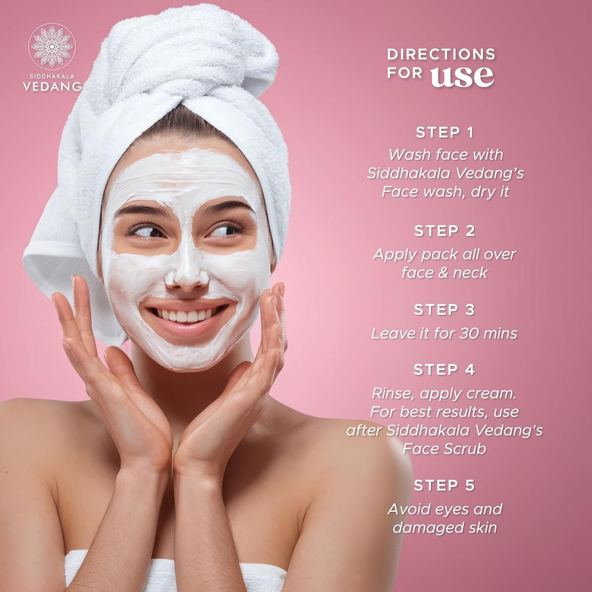 Face Pack (Manjishta & Haridra) for Glowing Skin & Tan Removal | Ayurvedic Blend with Daruharidra, Jeshthmadh, Aloe vera, Kaolin Clay - 100ml (Pack of 1) Fresh