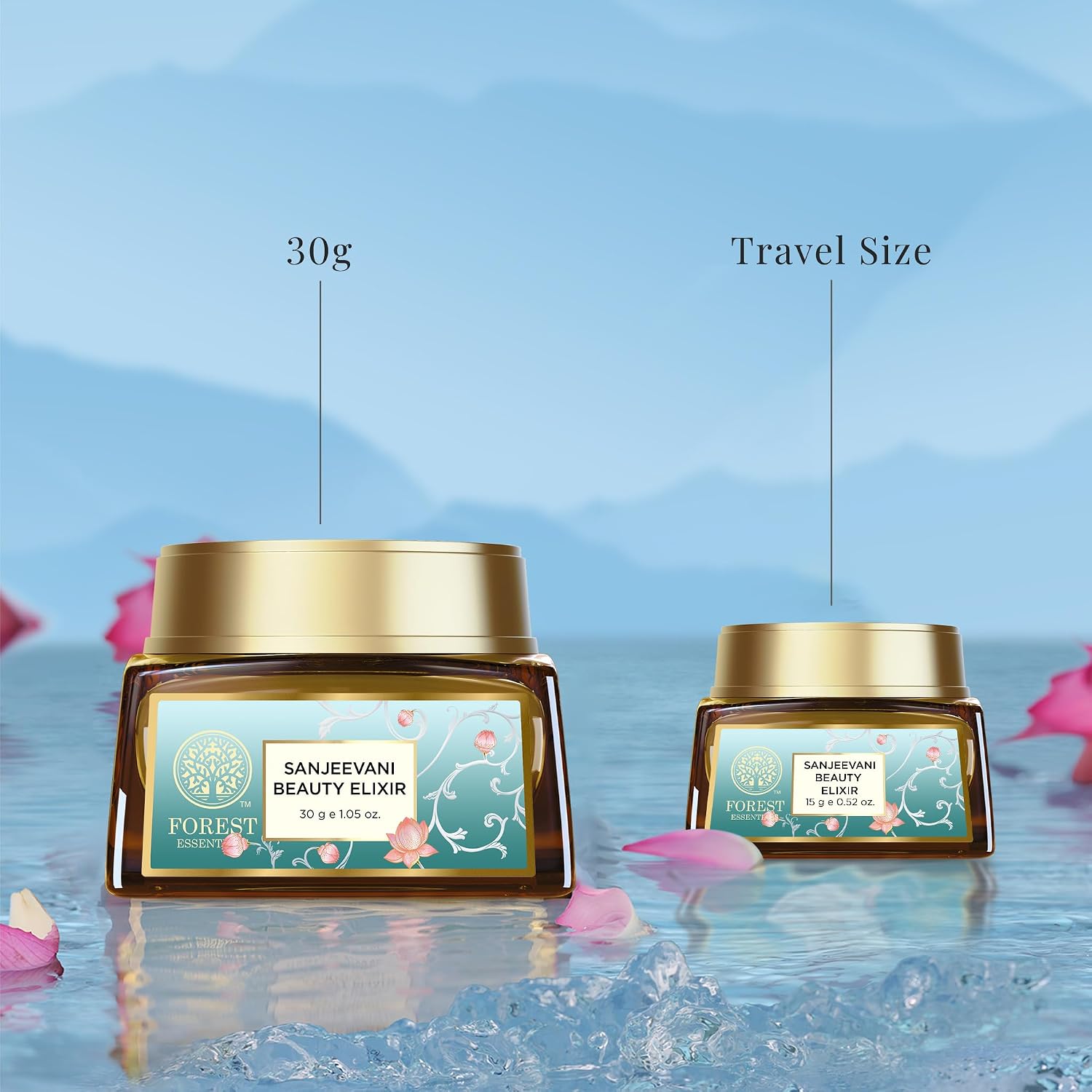 Forest Essentials Sanjeevani Beauty Elixir | Ayurvedic Rejuvenating Day Cream with Sanjeevani Influsion & Hyaluronic Acid | Lightweight Pre-Moisturiser for Radiant, Hydrated Skin