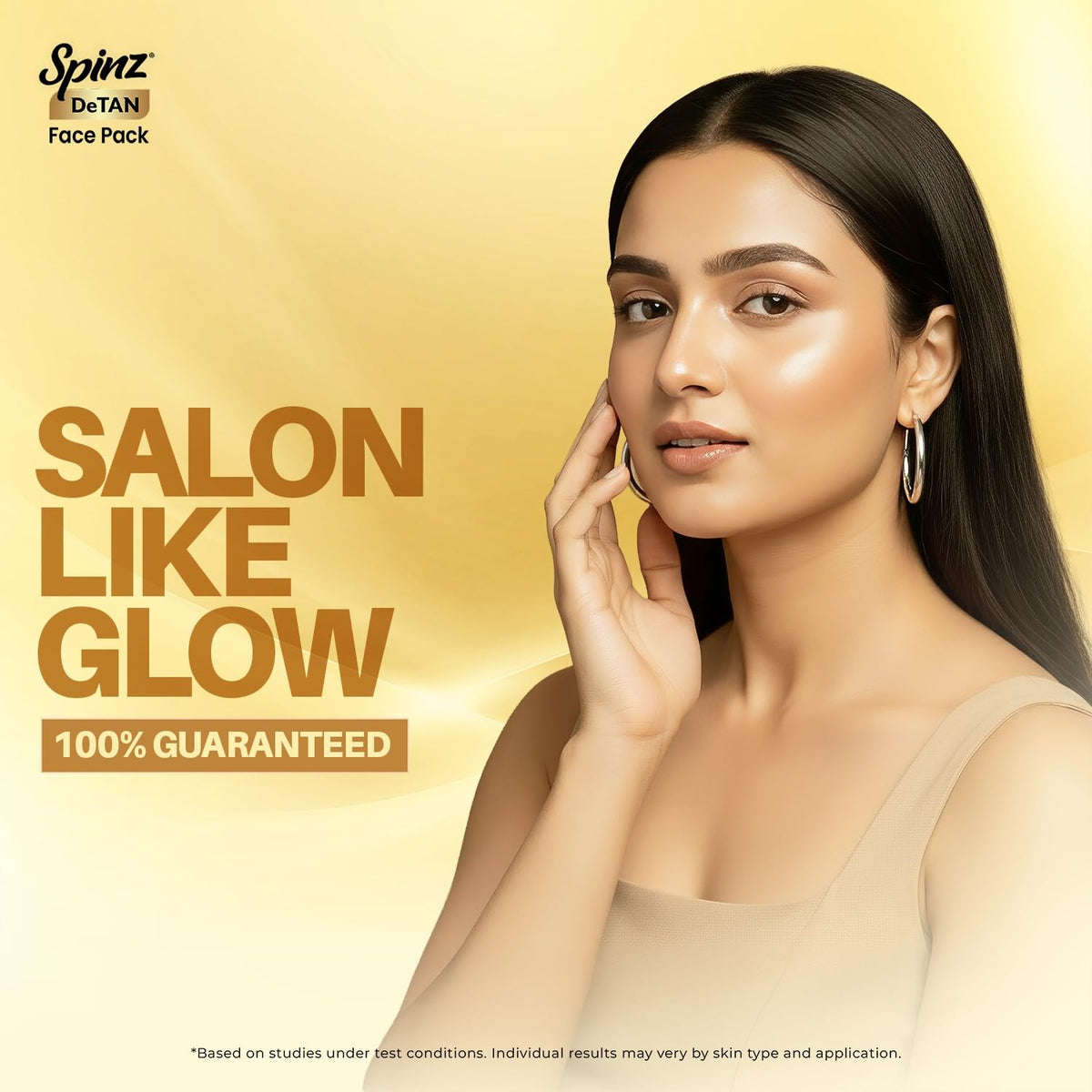 Spinz DeTan Face Pack|Besan Honey & Kojic Acid|100g