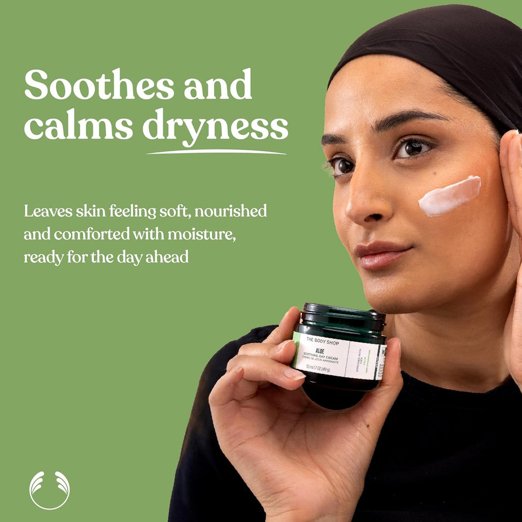 The Body Shop Aloe Vera Day Cream, For Sensitive Skin, Vegan, 50ml