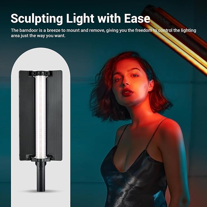 Digitek Godox LC500R RGB LED Video Light Stick Lighting,2500K-8500K Adjustable, CRI 95 TLCI 96 Accurate Color, 360° Full-Color LED Light,15 FX Lighting Effects,