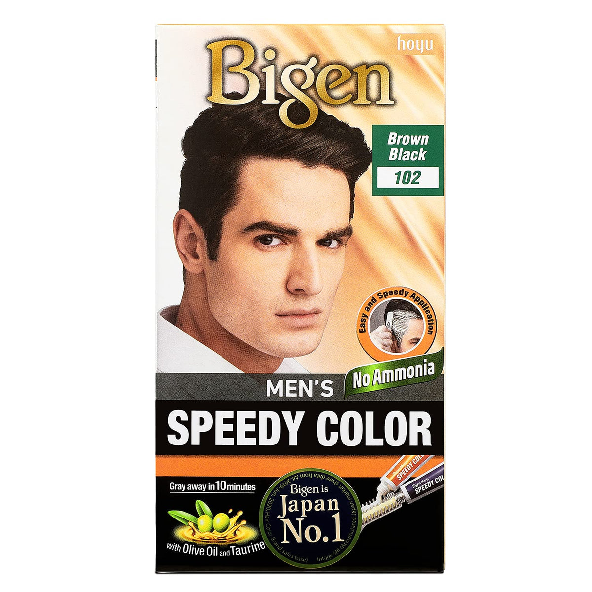 Bigen Mens Hair Color (Brown Black) 80 g (Pack of 1)