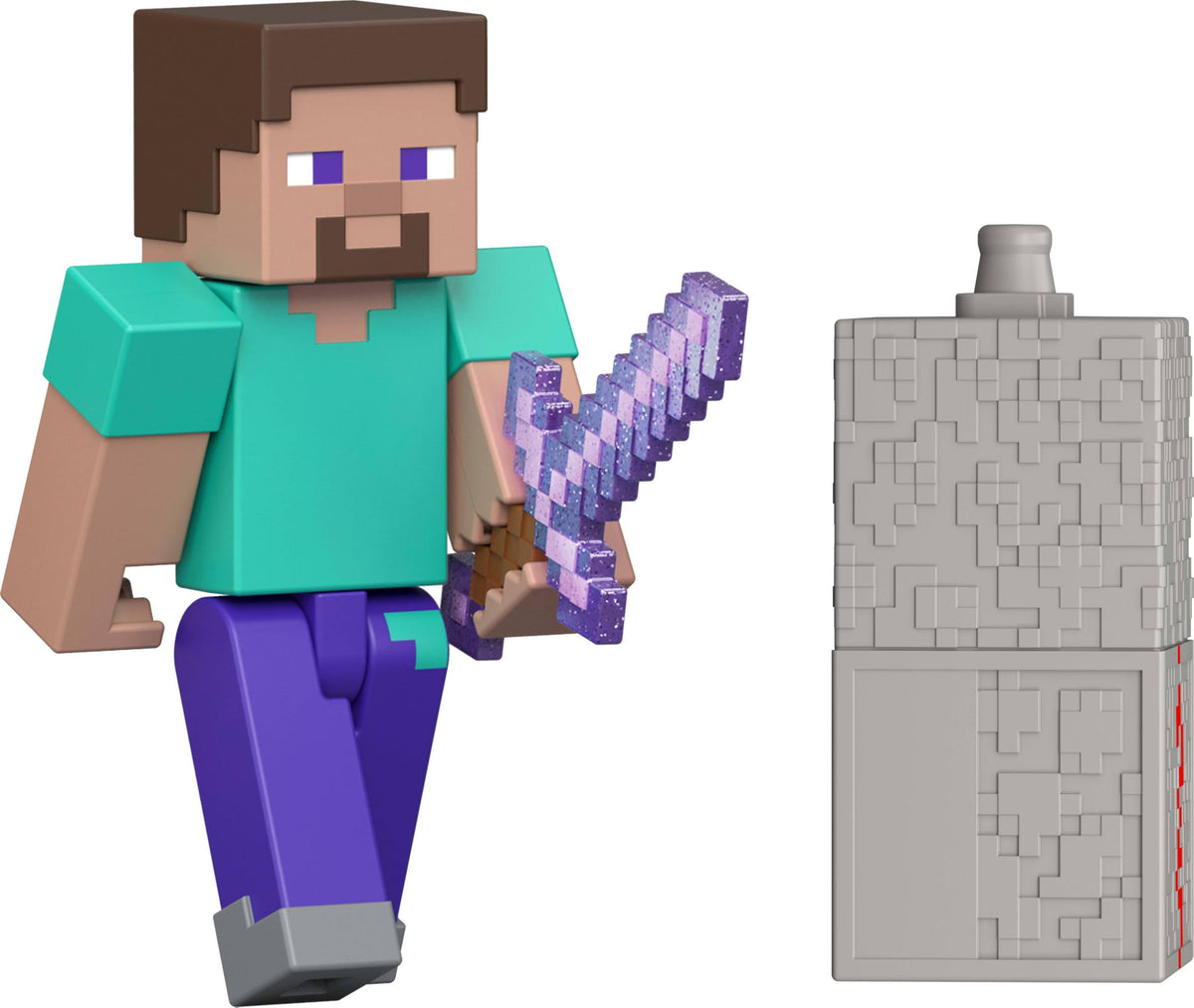 Mattel Minecraft Toy Steve Action Figure and Accessories