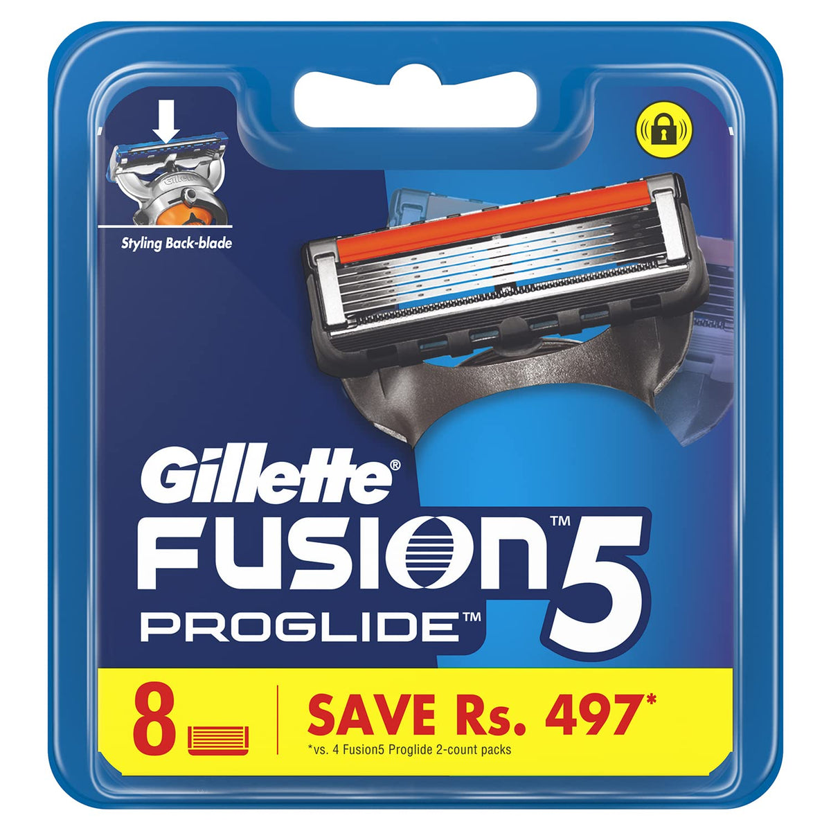 Gillette Flexball Fusion Proglide Blades For Men - 8 Cartridges & Flexball Pro Glide Gift Pack And Flexball Razor With 4 Flexball Cartridge, 2 Count