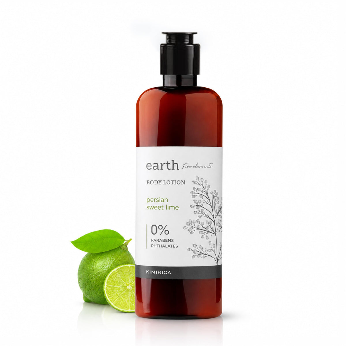 Kimirica Earth Persian Lime Moisturizing Scented Body Lotion,Non-greasy 100% Vegan & Paraben Free Non- Sticky Daily Moisturization for All Skin Type For Men & W