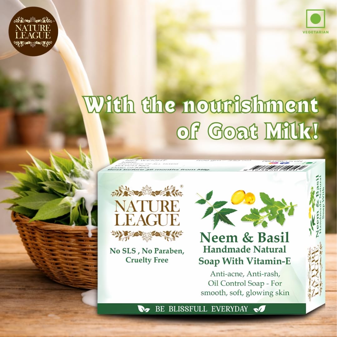 Natural Skin Nourishing Bath & Body Combo of Handmade Soaps, Made With Natural Oils, Goat Milk, Camphor, Vitamin-E, With Captivating Fragrance, SLS & Paraben Fr